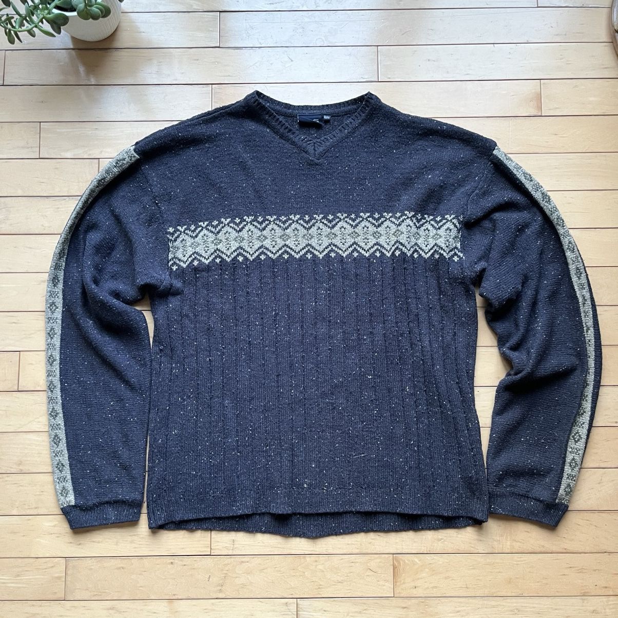 Vintage Dark Blue Vintage sweater Size US XL / EU 56 / 4 - 1 Thumbnail