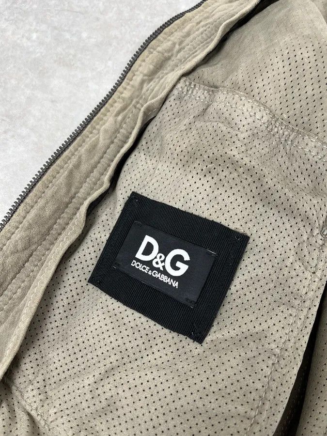 Dolce & Gabbana 2000s Dolce & Gabbana Grey Suede Leather Jacket Size US M / EU 48-50 / 2 - 9 Thumbnail