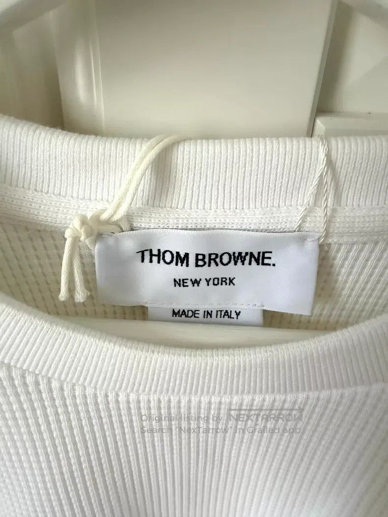 Thom Browne Thom Browne Waffle Crewneck Sweater Size US L / EU 52-54 / 3 - 5 Thumbnail