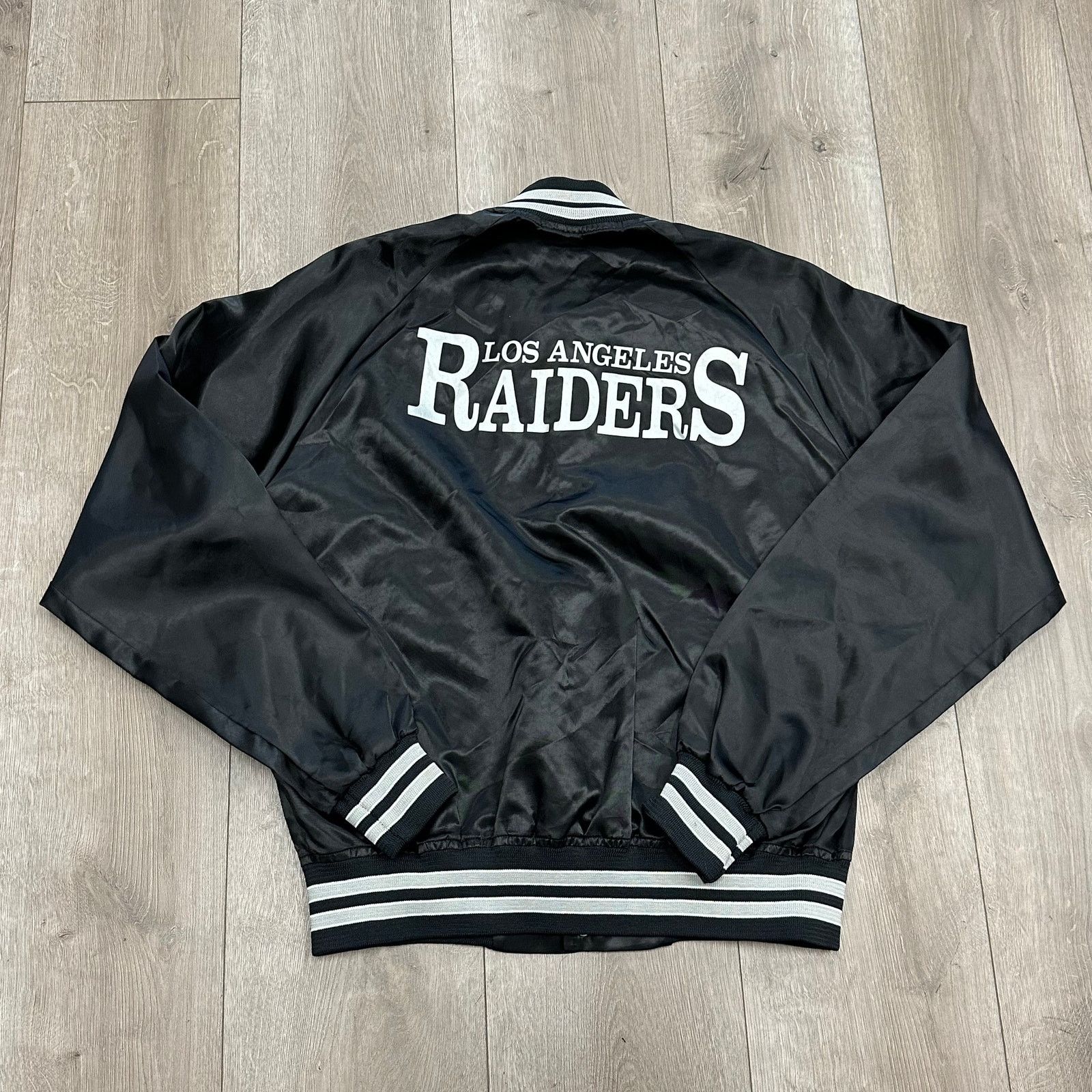 Starter × Vintage vintage 1980s Chalk Line Los Angeles Raiders bomber jacket Size US M / EU 48-50 / 2 - 7 Thumbnail