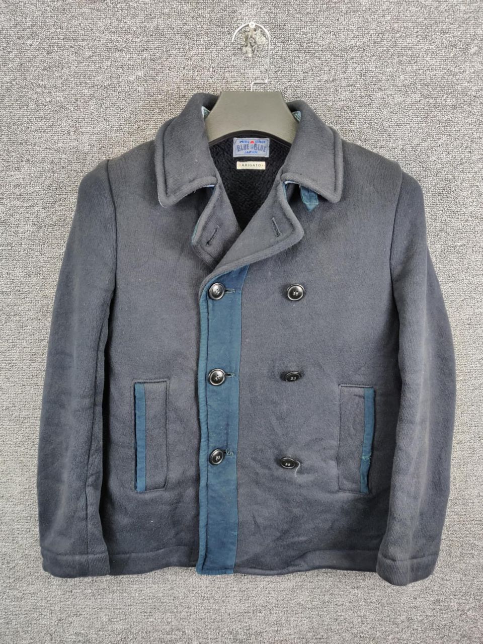 Blue Blue Japan Vintage Blue Blue Japan Arigato Double Breasted Coat Jacket Size US M / EU 48-50 / 2 - 1 Thumbnail