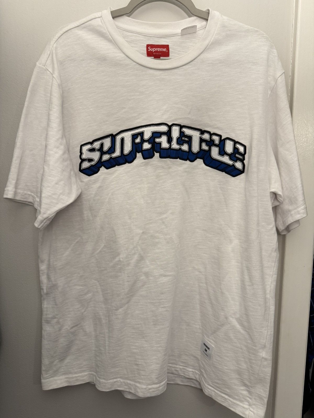 Supreme Supreme Block Arc S/S Tee Shirt White Size M Authentic SS23 Size US M / EU 48-50 / 2 - 2 Thumbnail