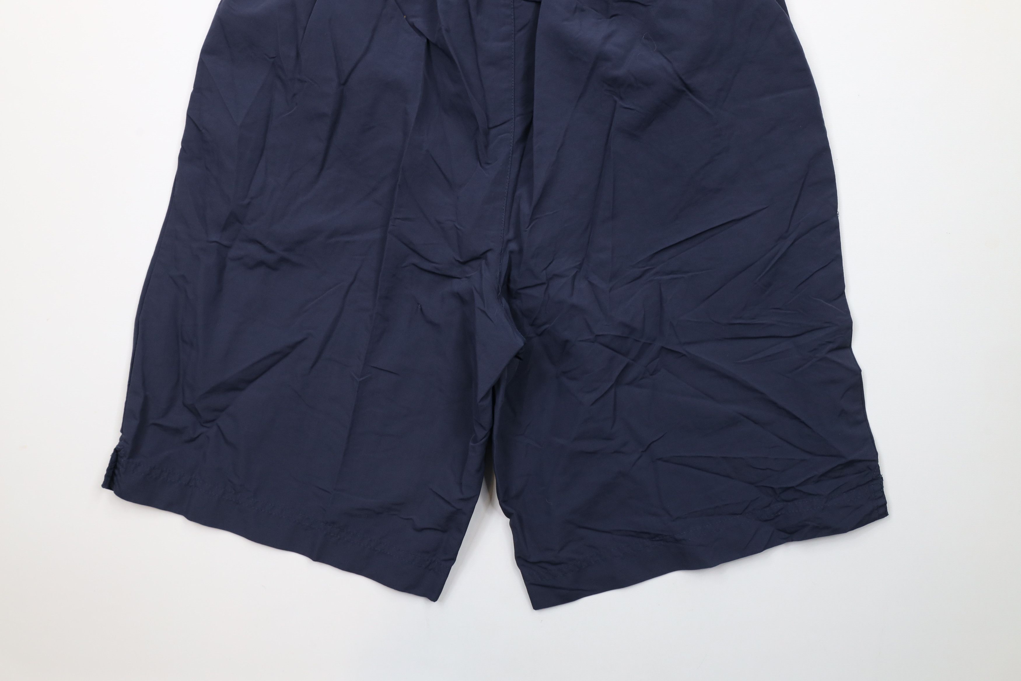 Lands' End × Vintage Vintage 90s Lands End Longer Fit Nylon Shorts Baggies Blue Size 27" / US 4 / IT 40 - 10 Thumbnail