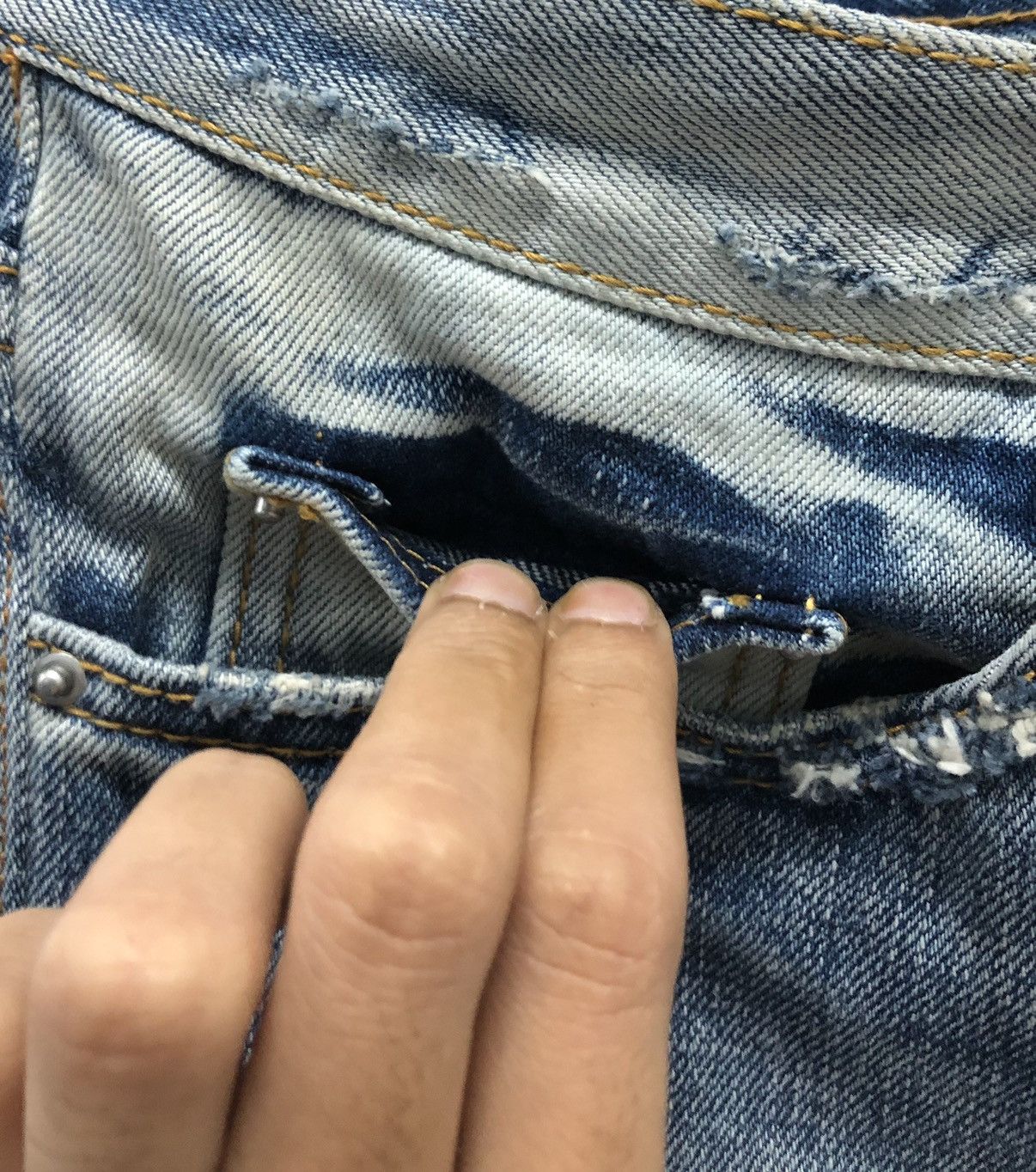 Vintage Vintage mnml Denim Pants Size US 33 - 7 Thumbnail