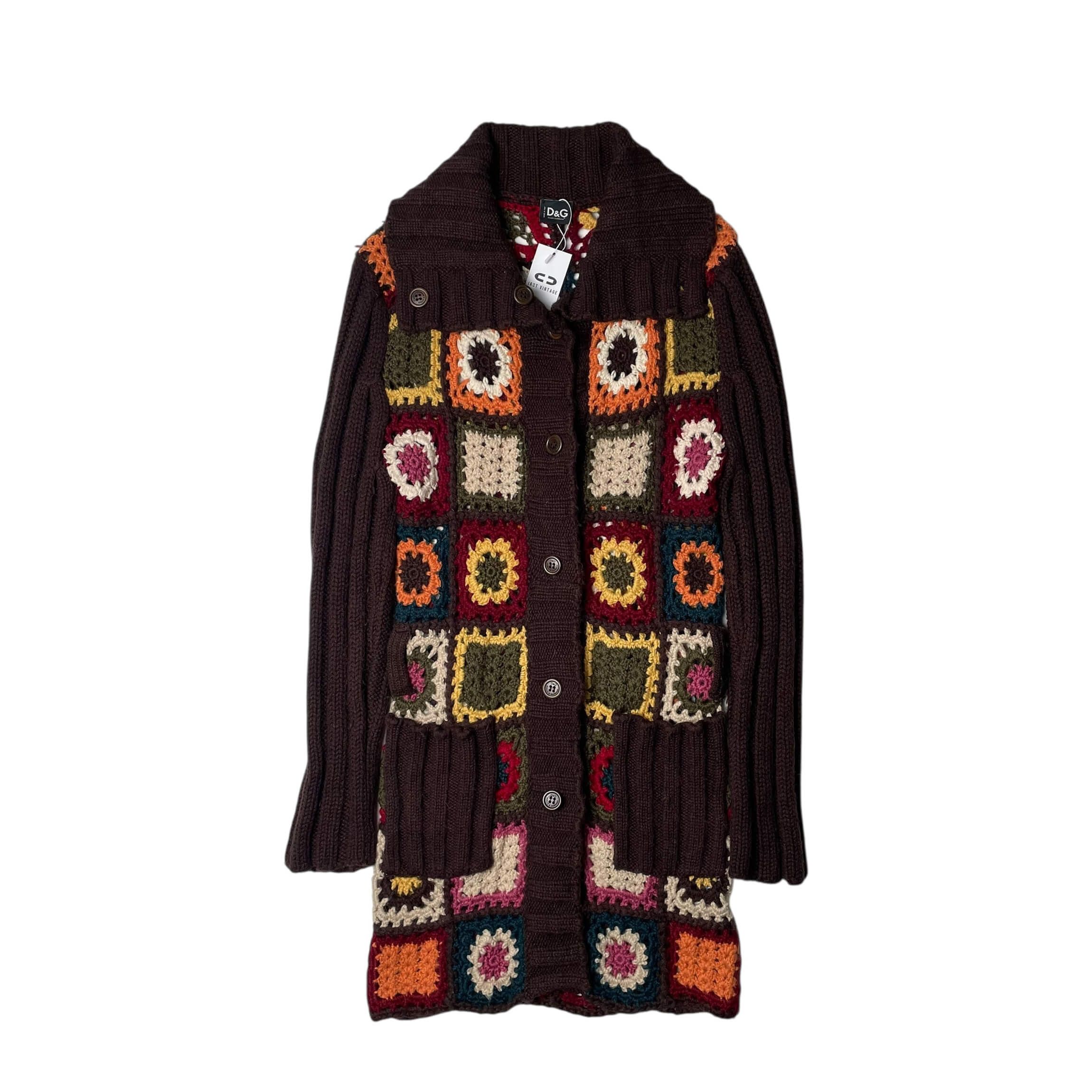 Dolce & Gabbana Dolce&gabbana wool blend crochet knit coat Size M / US 6-8 / IT 42-44 - 1 Thumbnail