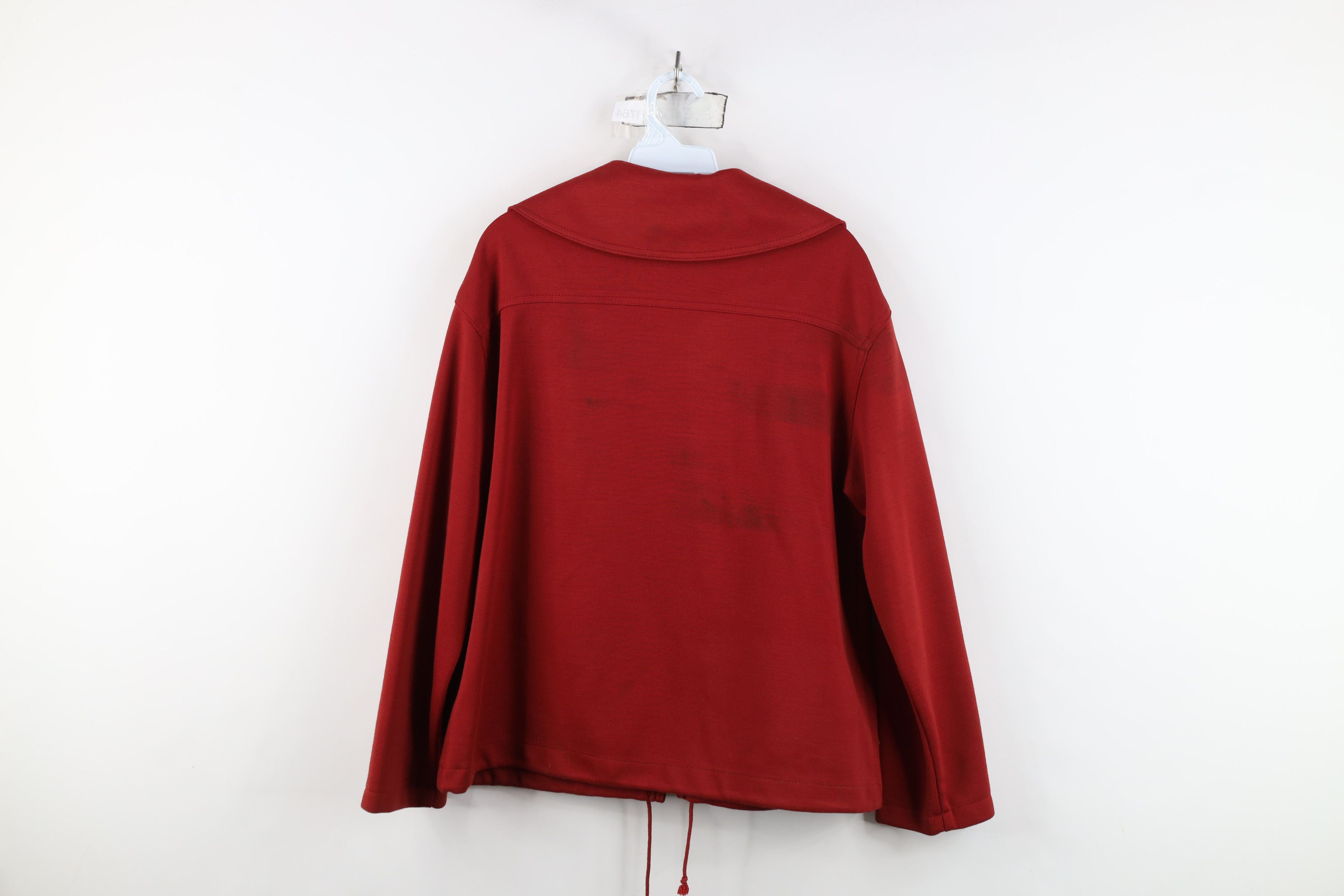 Vintage Vintage 60s Streetwear Knit Full Zip Jacket Red USA Size XL / US 12-14 / IT 48-50 - 15 Thumbnail