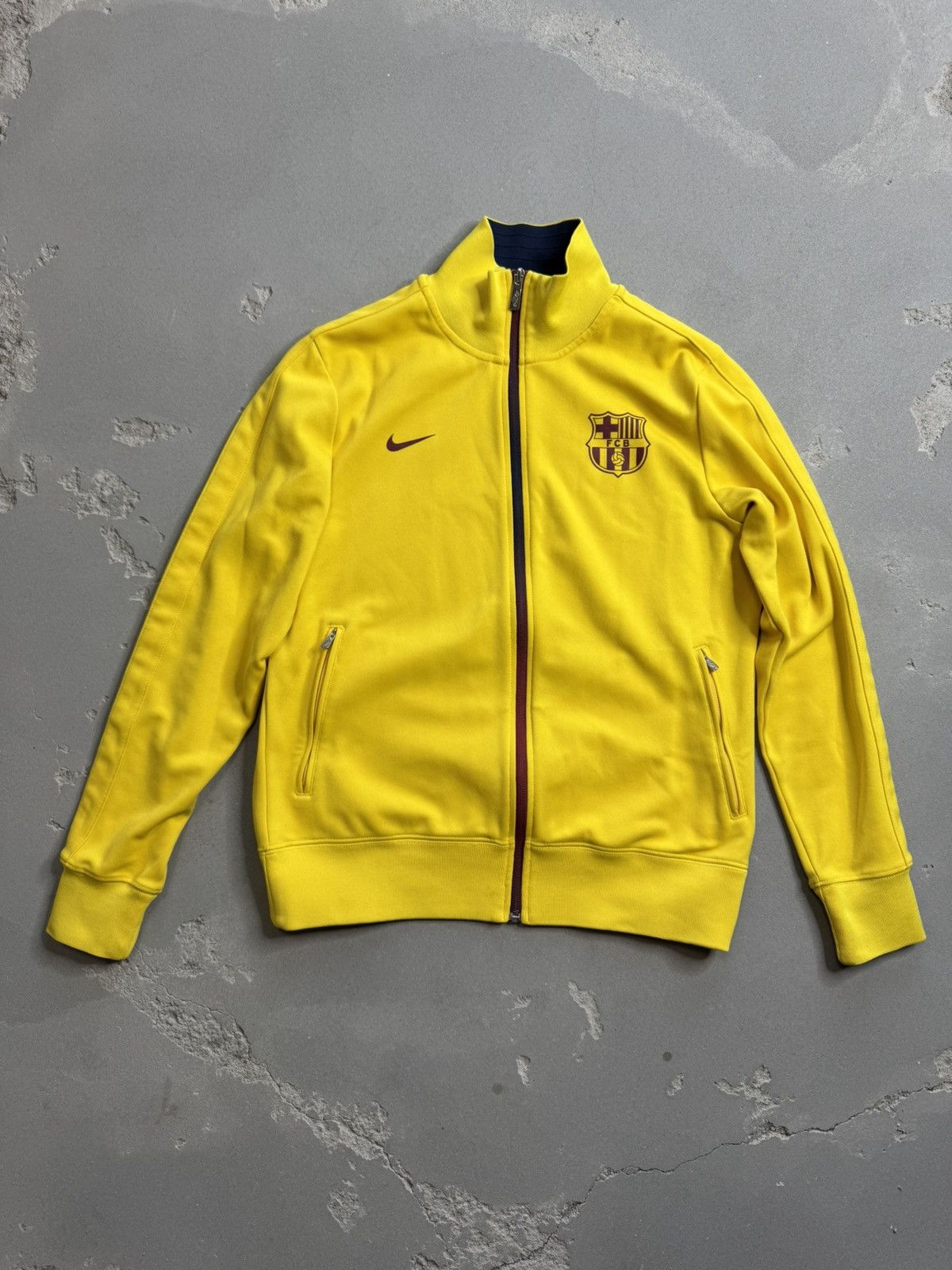 Nike × Vintage Vintage Nike FC Barcelona FCB Barca Jacket Soccer 00s Y2K Size US L / EU 52-54 / 3 - 1 Thumbnail
