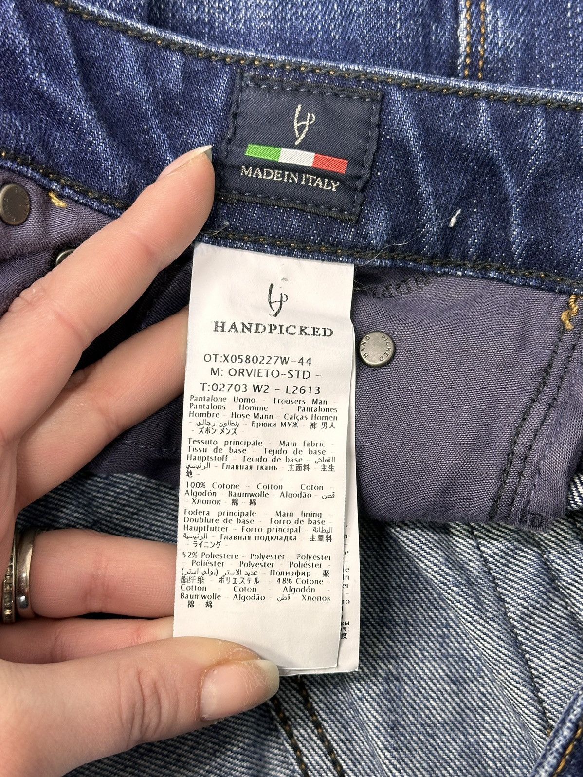 Jacob Cohen Italian Design Handpicked Men’s Jeans Corduroy Loro Piana Size US 35 - 9 Thumbnail