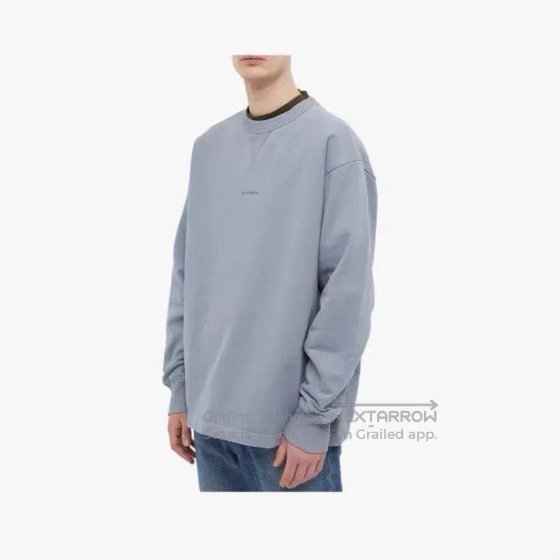 Acne Studios Acne Studios Logo Crewneck Sweatshirt, Misty Blue Size US XS / EU 42 / 0 - 6 Thumbnail