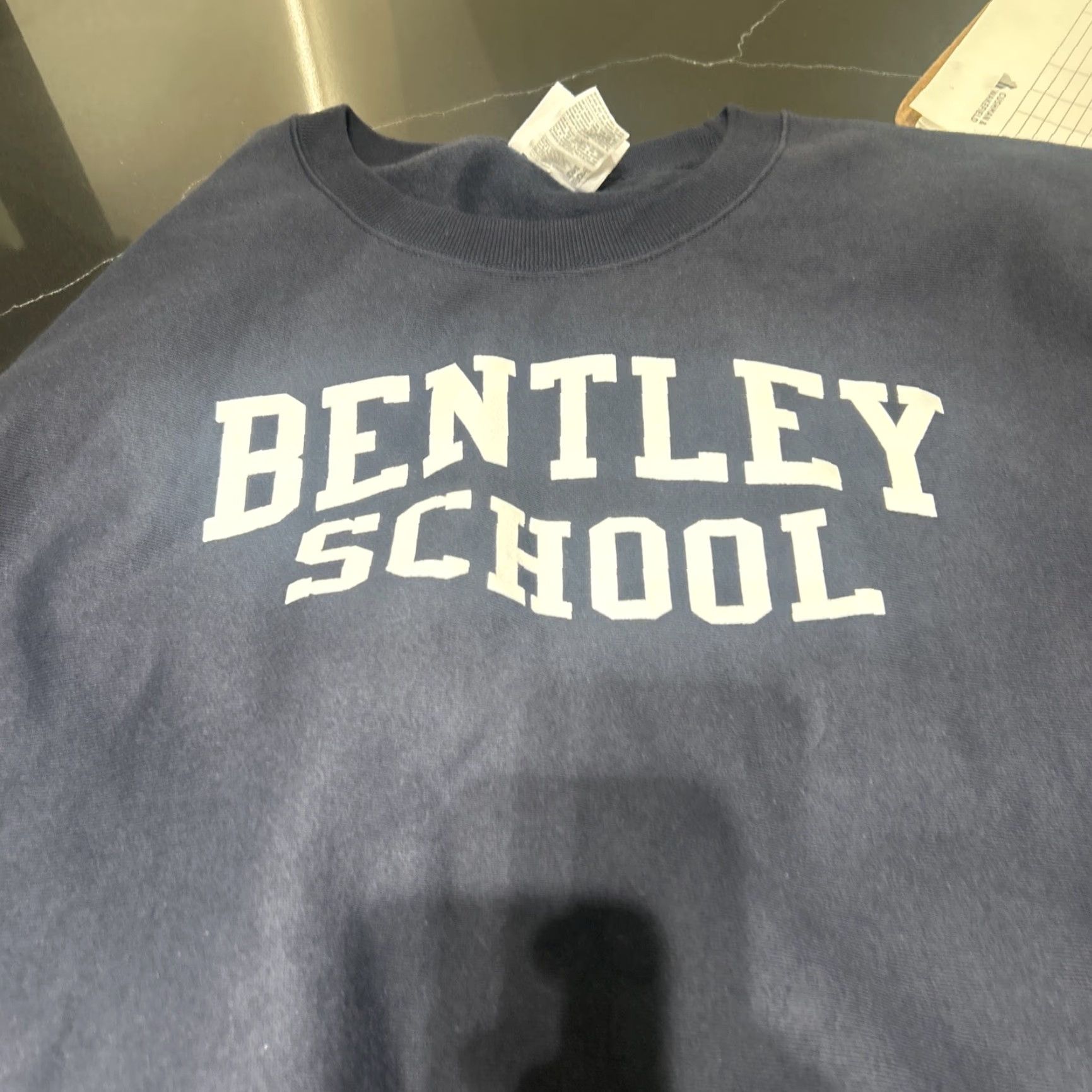 Champion VINTAGE Champion Sweatshirt 3XL Blue Bentley University Reversible Reverse Weave Warmup Pullover Men Crew Neck Long Sleeve Sweatshirt Size US XXL / EU 58 / 5 - 2 Thumbnail