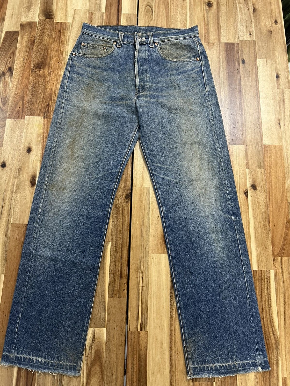 Levi's Vintage Levis 501XX Small E Distressed Denim Jeans Size US 32 / EU 48 - 1 Thumbnail