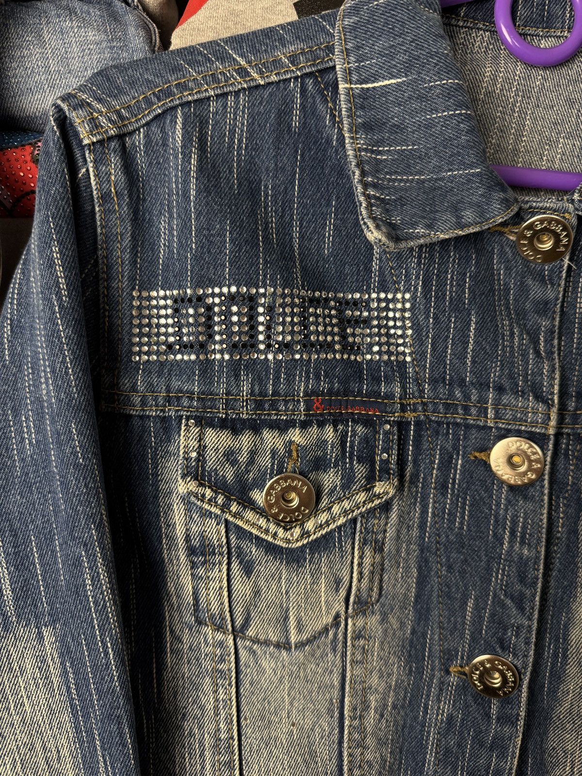 Dolce & Gabbana Dolce & Gabbana Big Logo Denim Y2K Jacket Size S / US 4 / IT 40 - 5 Thumbnail