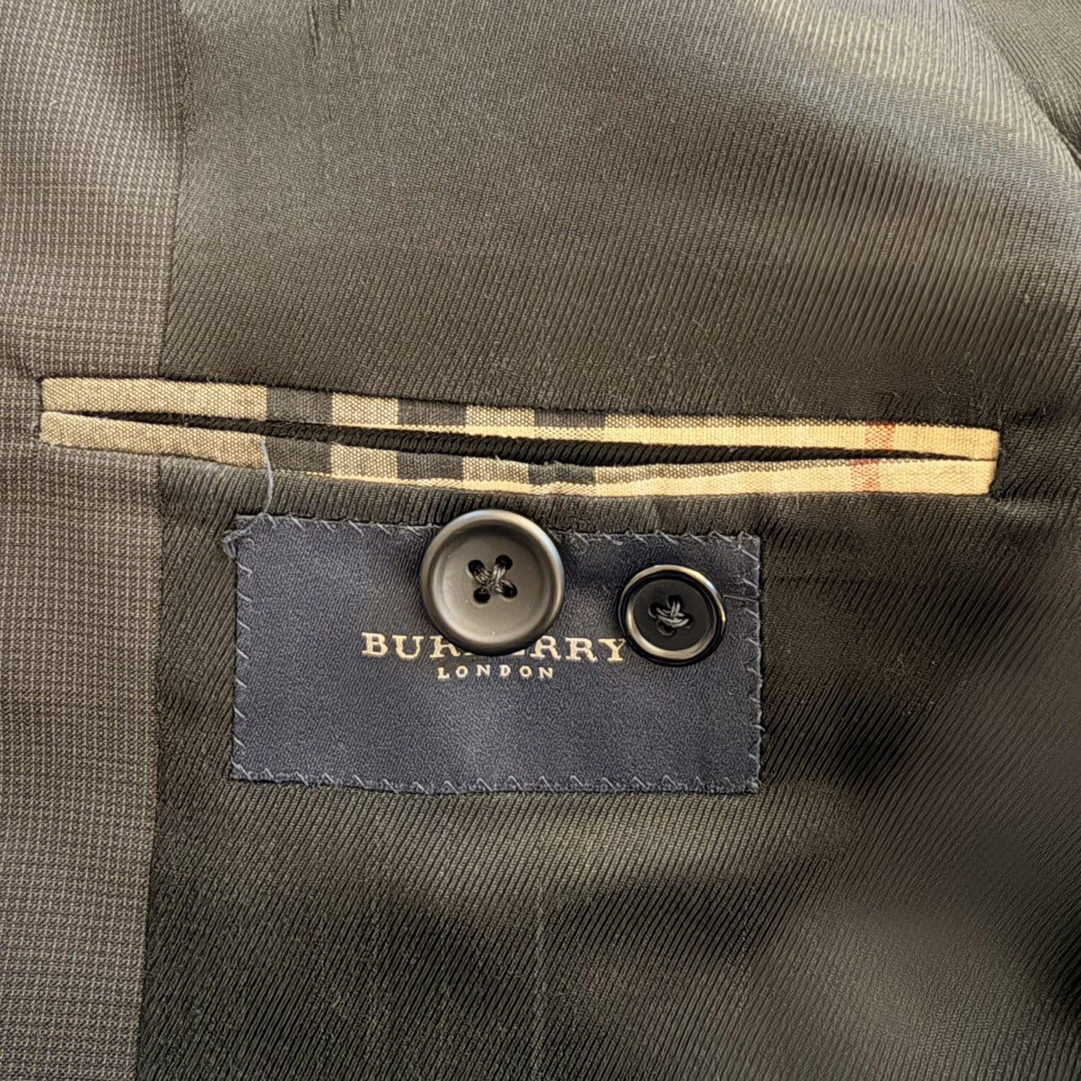 Burberry Burberry London Blazer 42R Black 100% Wool Union Made USA Size 42R - 17 Thumbnail
