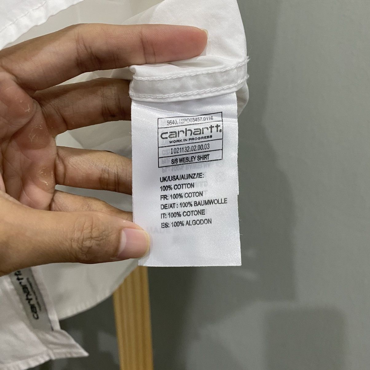 Carhartt Wip CARHARTT WIP White S/S Wesley Shirt - 100% Cotton Workwear Size US L / EU 52-54 / 3 - 11 Thumbnail