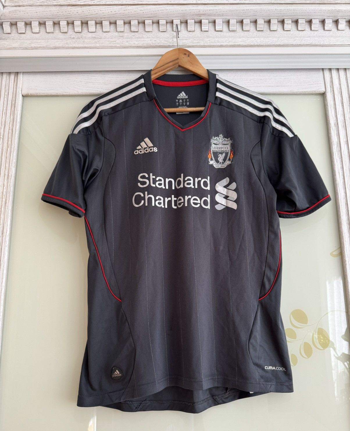 Adidas Liverpool 2011-2012 Away Soccer Jersey Football Kit Shirt Size US S / EU 44-46 / 1 - 5 Thumbnail