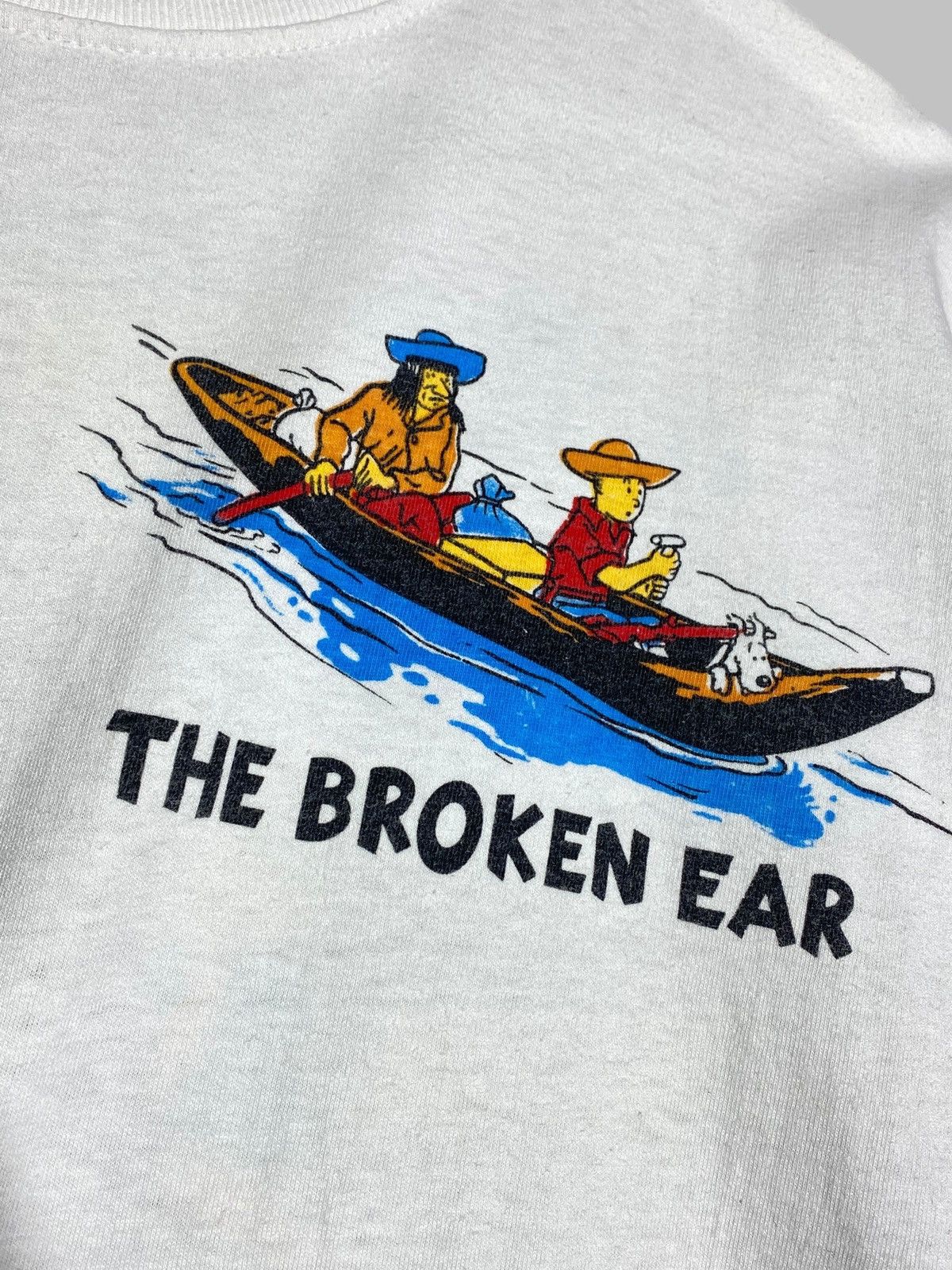 Vintage 🔥 90s TINTIN BROKEN EAR MAMMOTH PRINT TEE VINTAGE RIVER DRIP Size US L / EU 52-54 / 3 - 7 Thumbnail