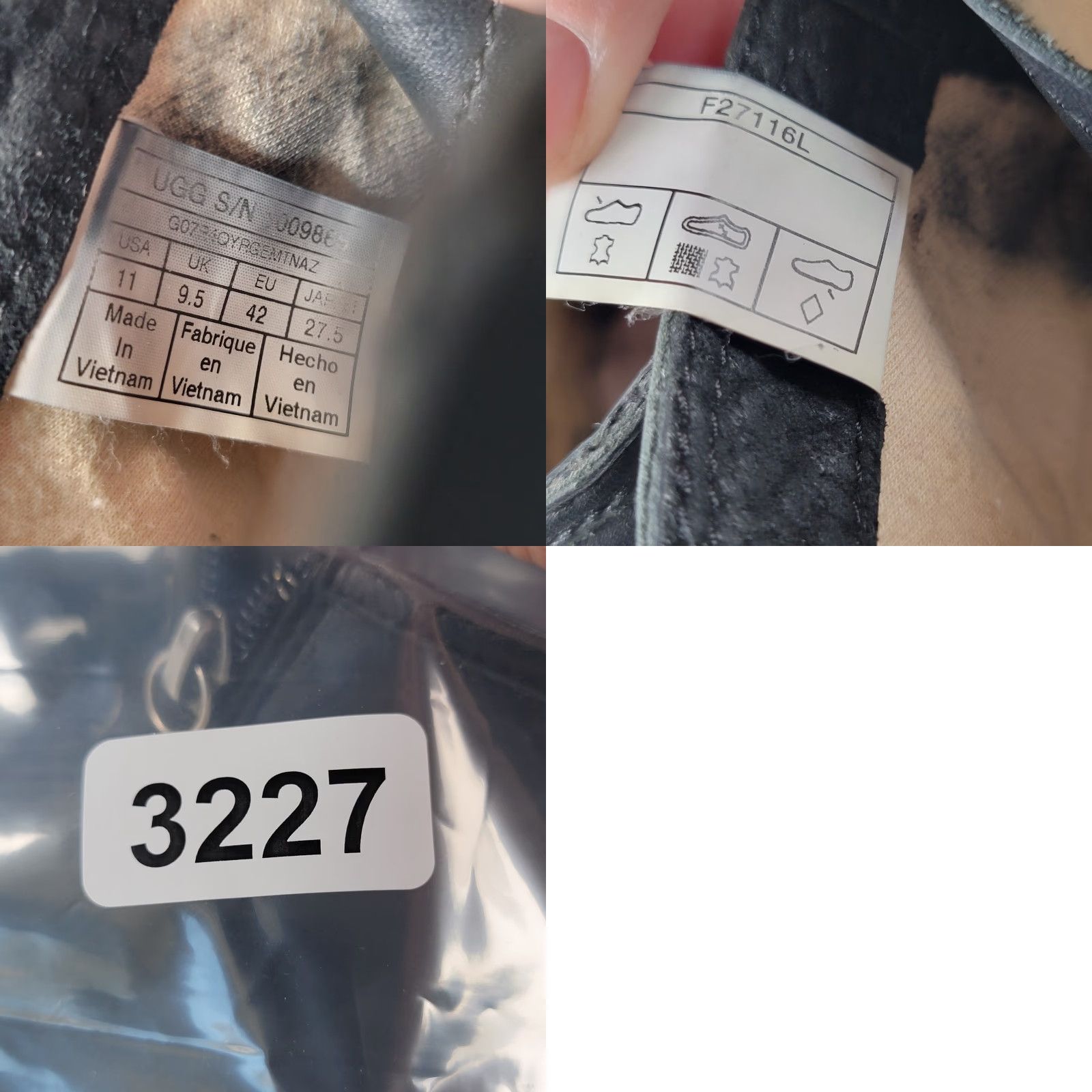 Ugg UGG Shoes Blaney Trainers High Top Sneakers Black Lace Up Women 11US/42EU Casual Walking Leather Upper Breathable Comfort Size L / US 10 / IT 46 - 10 Thumbnail