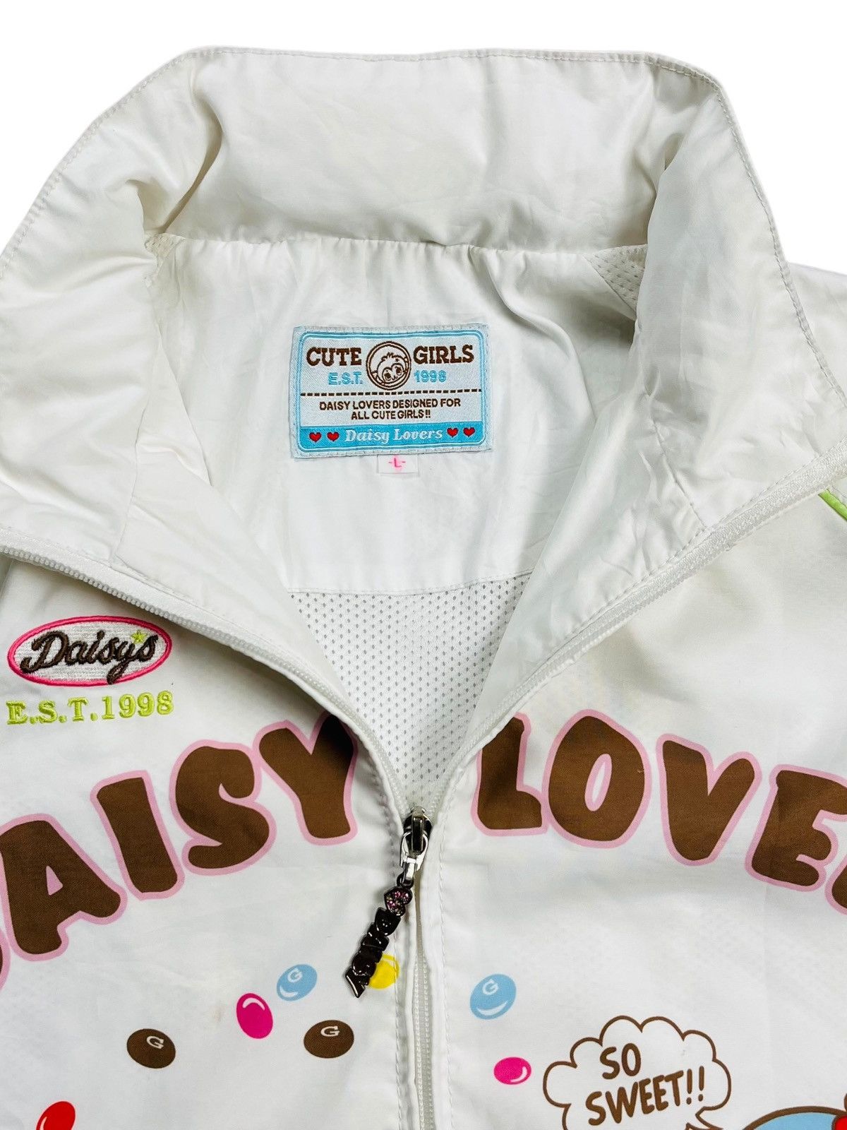 Angel Blue 2000s Daisy Lovers - Marble Chocolate Mascot Jacket Size US M / EU 48-50 / 2 - 6 Thumbnail