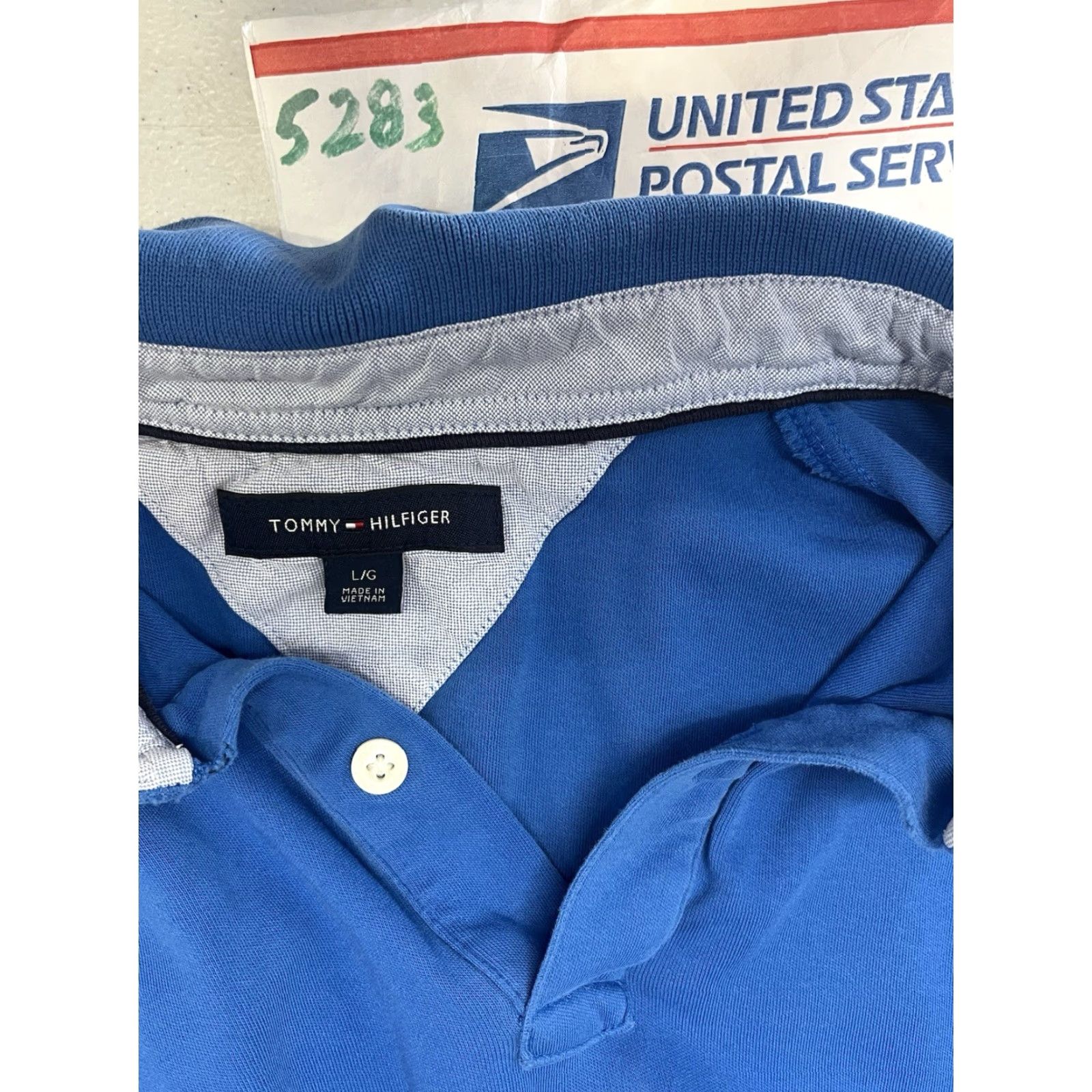 Tommy Hilfiger Tommy Hilfiger Polo Shirt Men Blue Classic Fit Short Sleeve Size L Size US L / EU 52-54 / 3 - 8 Thumbnail
