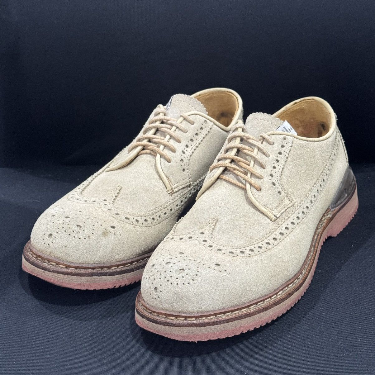 Visvim VISVIM PATRICIAN SAND WT FOLK WINGTIP SUEDE SHOES Size US 8.5 / EU 41-42 - 8 Thumbnail