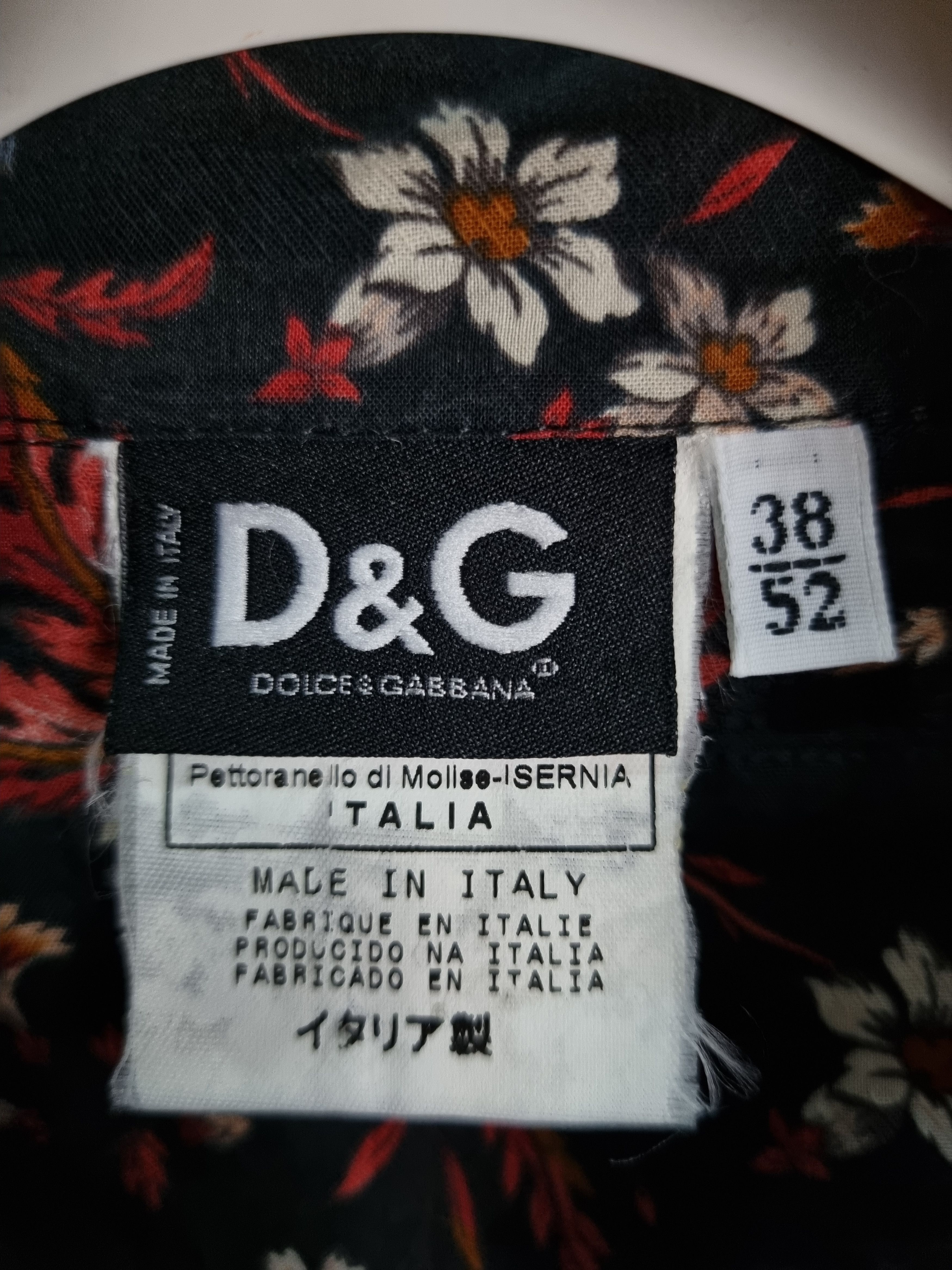 Dolce & Gabbana Rare Dolce & Gabbana Floral All Over Shirt Size US L / EU 52-54 / 3 - 9 Thumbnail
