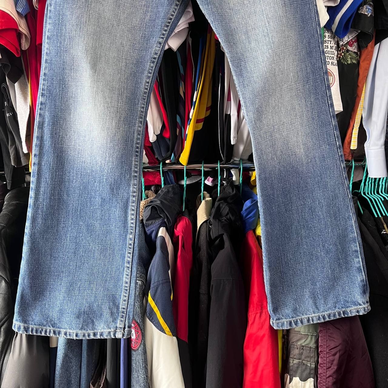 Diesel Vintage Diesel Industry Blue Denim Wide Pants Y2K Size 33 Size US 33 - 11 Thumbnail