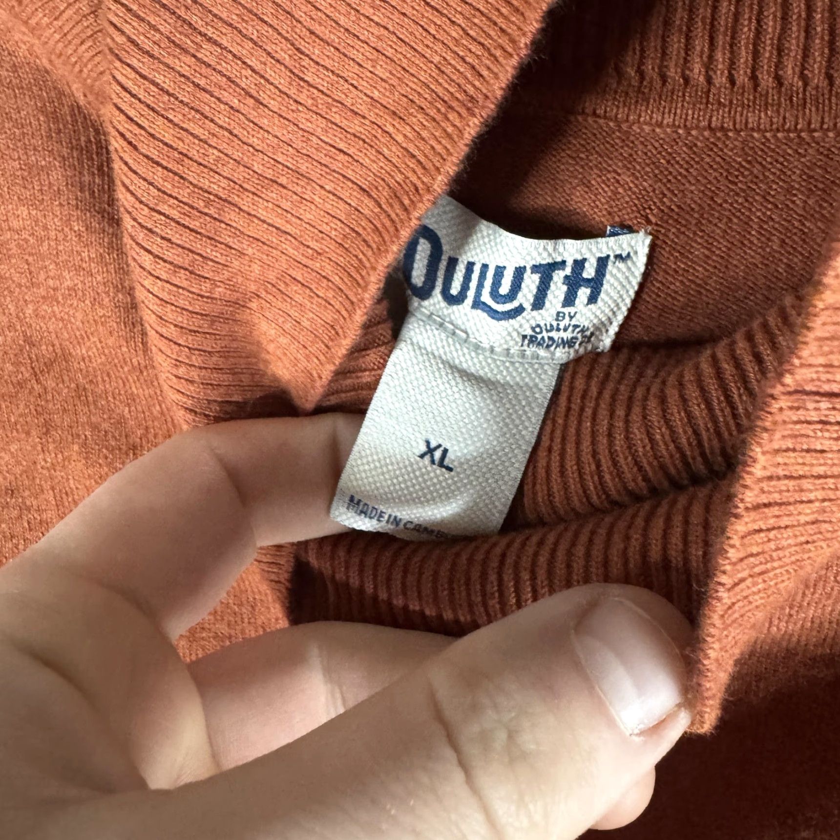 Duluth Trading Company Duluth Trading Co Sweater Womens XL Orange Turtleneck Knit Pullover Shiftless Size XL / US 12-14 / IT 48-50 - 7 Thumbnail