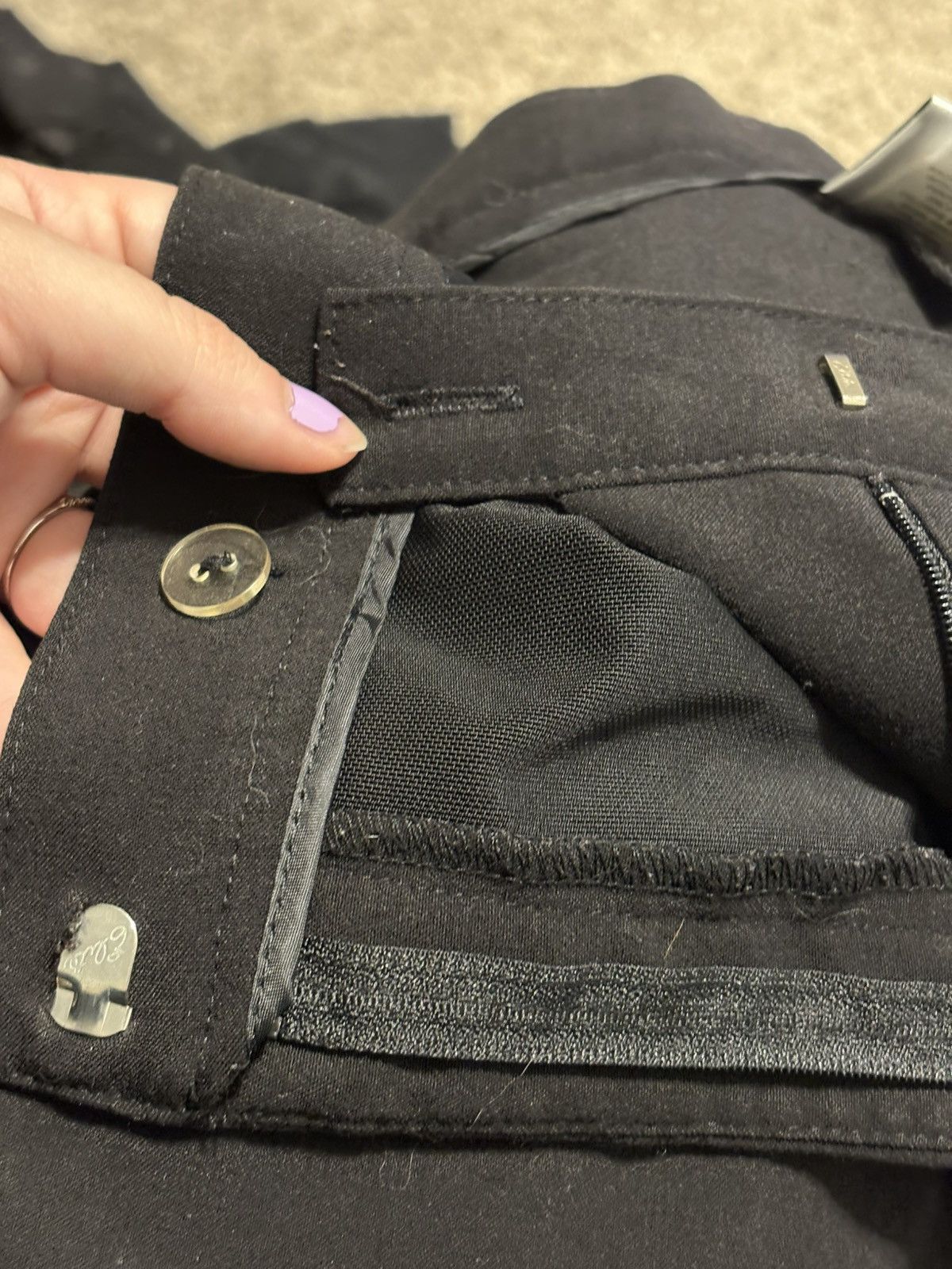 Other (Just My Size - JMS) Black Wide Leg Pants: Size 22W Size 42" / US 20 - 9 Thumbnail