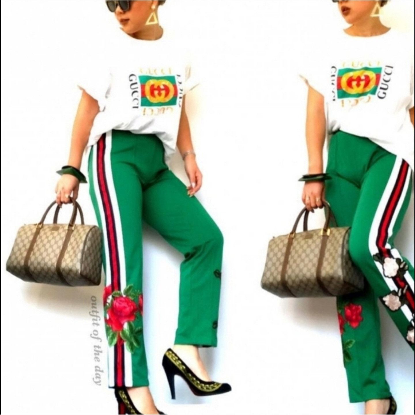 Gucci Vintage Gucci Interlocking GG Monogram Supreme Boston Size ONE SIZE - 3 Thumbnail