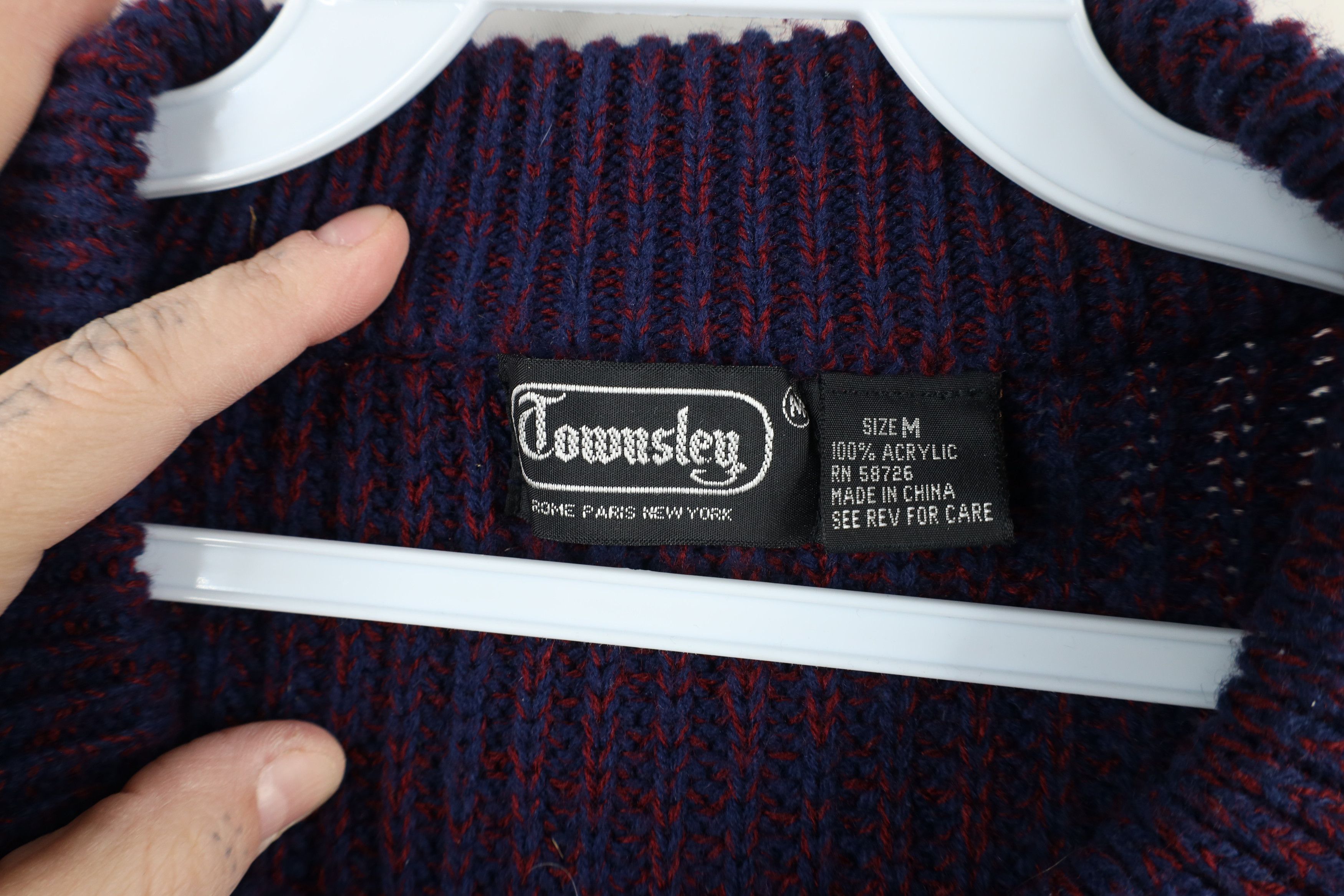Vintage Vintage 70s Streetwear Chunky Ribbed Knit Crewneck Sweater Size US M / EU 48-50 / 2 - 4 Thumbnail