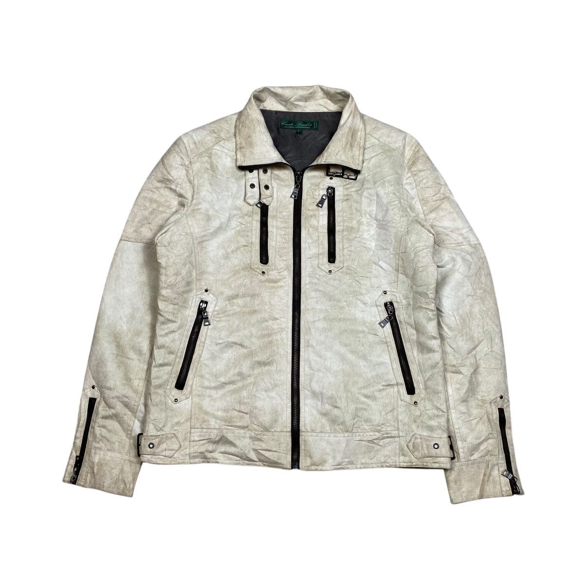 If Six Was Nine Create Barefoot Brokenwhite Suede Jacket Size US L / EU 52-54 / 3 - 1 Thumbnail
