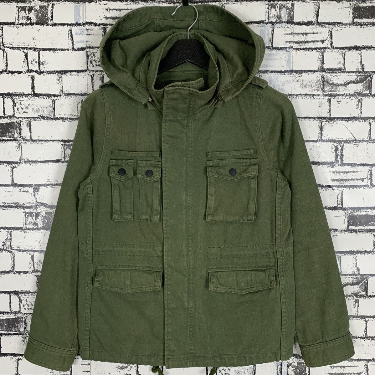Designer × Japanese Brand × Vintage Vintage X-Girl Army Jacket Size US S / EU 44-46 / 1 - 1 Thumbnail