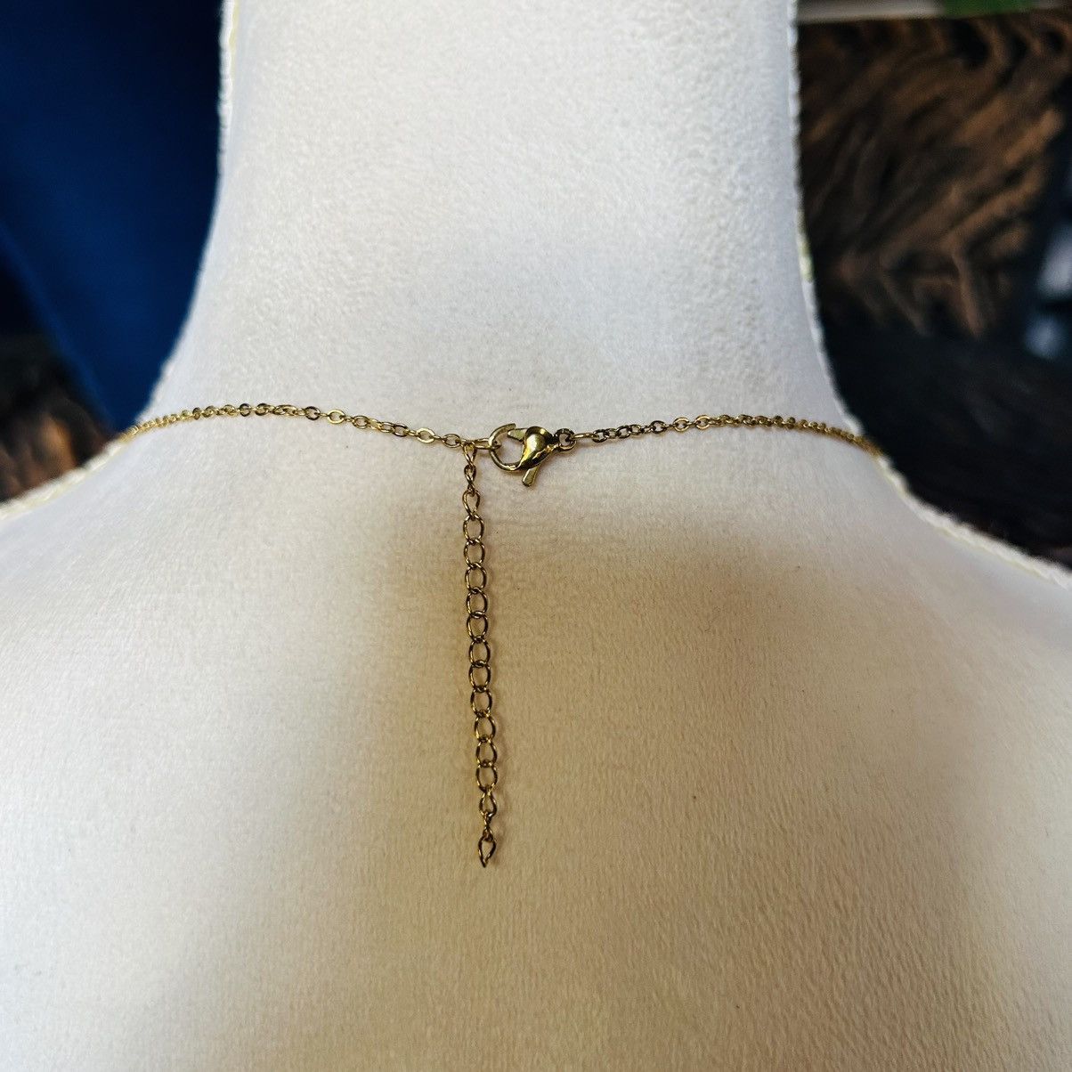 Handmade Handcrafted vintage bead crystal drop pendant necklace Size ONE SIZE - 4 Thumbnail