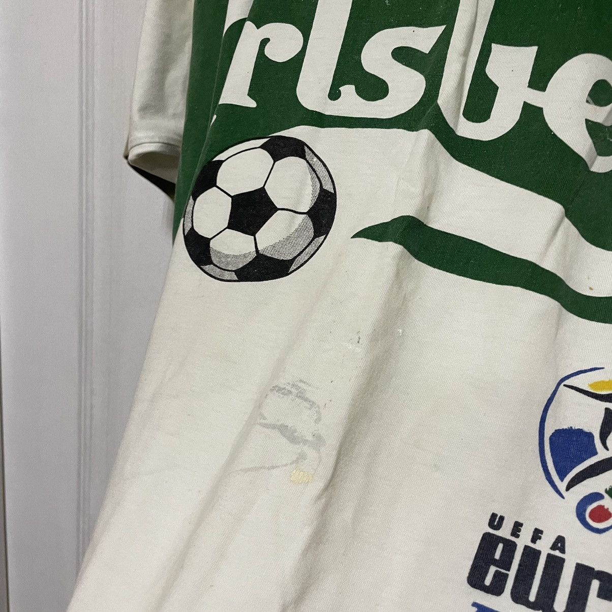 UEFA × Vintage Vintage distre Carlsberg Shirt UEFA Euro England 96 1994 tee Size US XL / EU 56 / 4 - 7 Thumbnail
