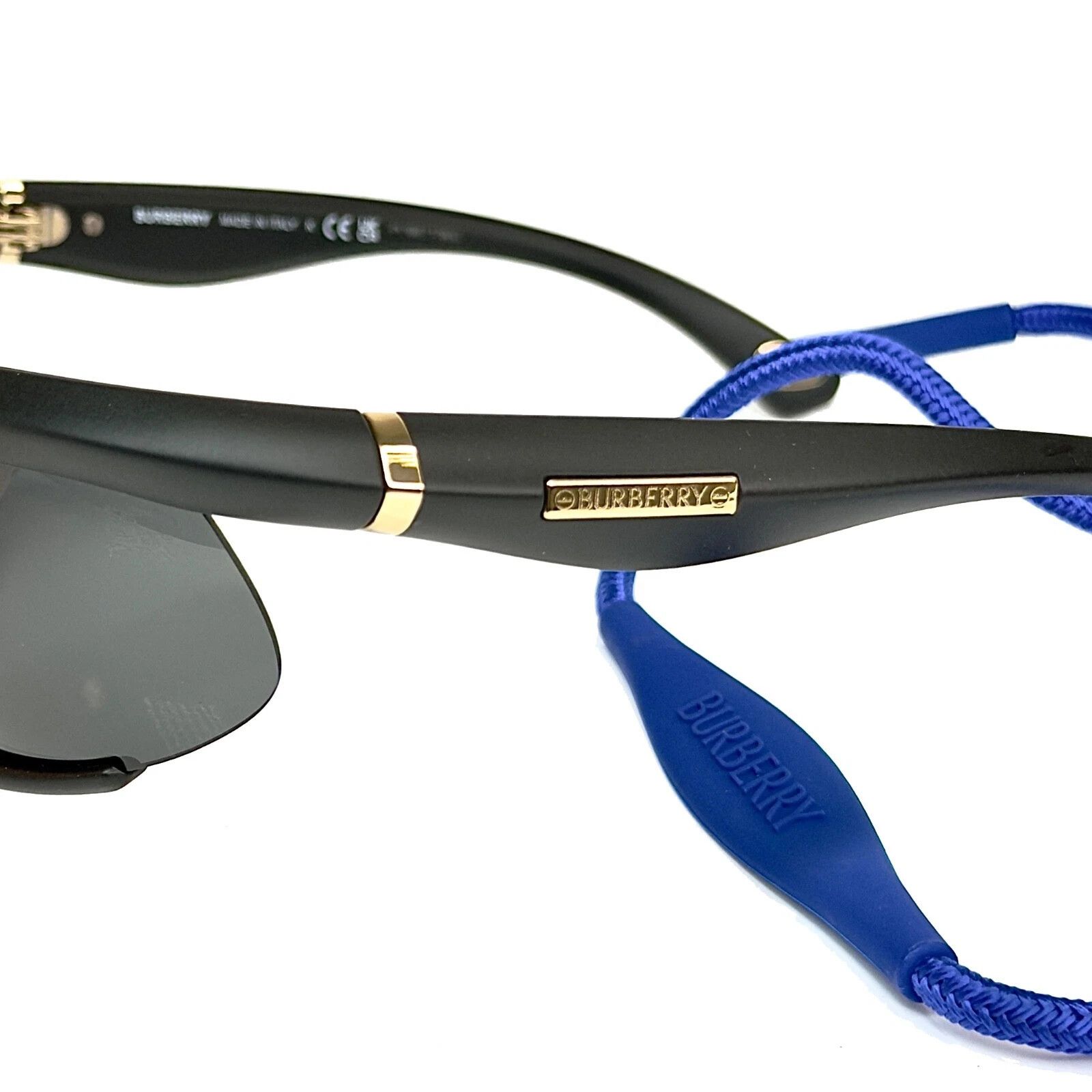Burberry BURBERRY BE4462 4462 Black Sport Wrap Equestrian Sunglasses Size ONE SIZE - 9 Thumbnail