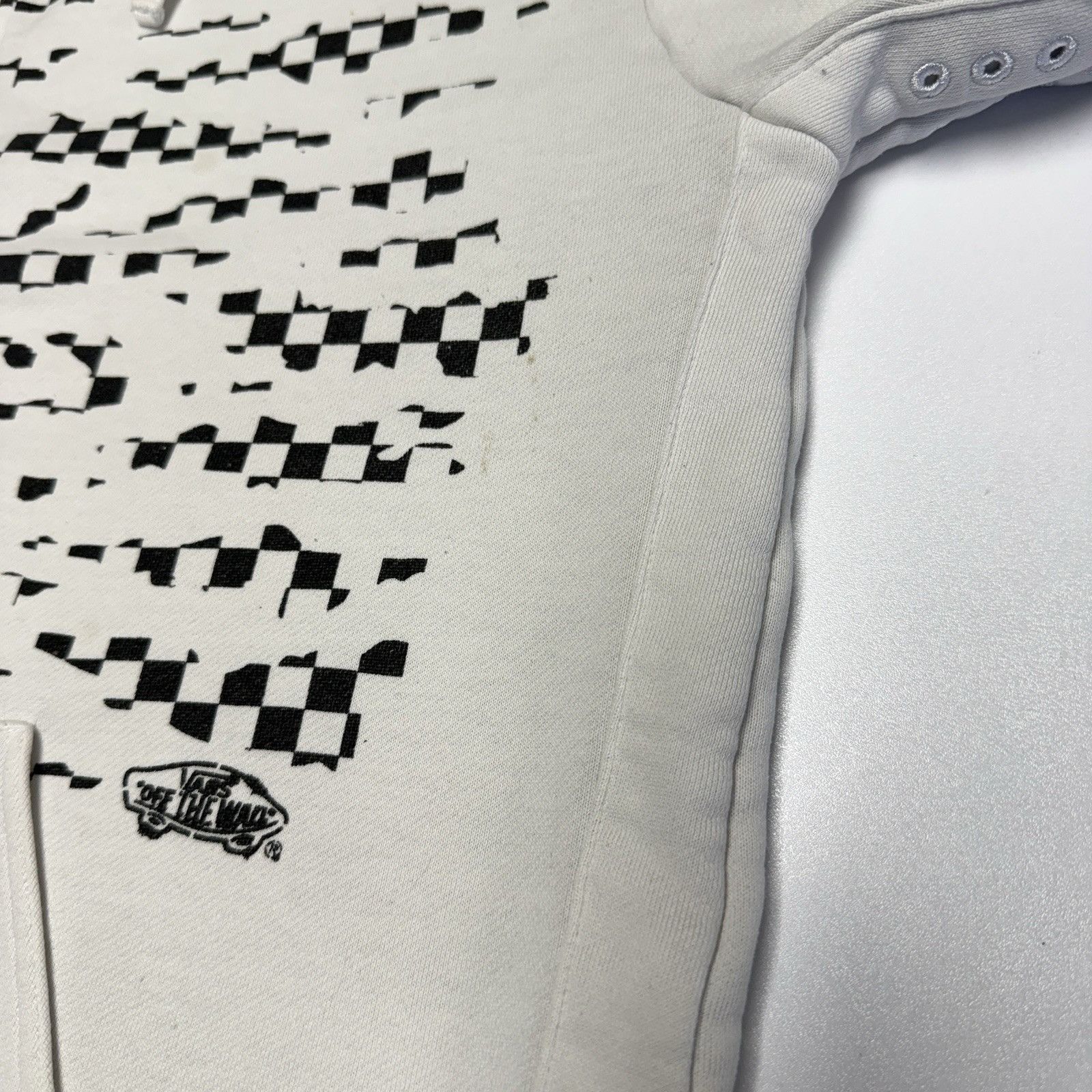 Vans Vans Skate Hoodie Sweatshirt Mens Medium White Full Zip Stre Size US M / EU 48-50 / 2 - 8 Thumbnail