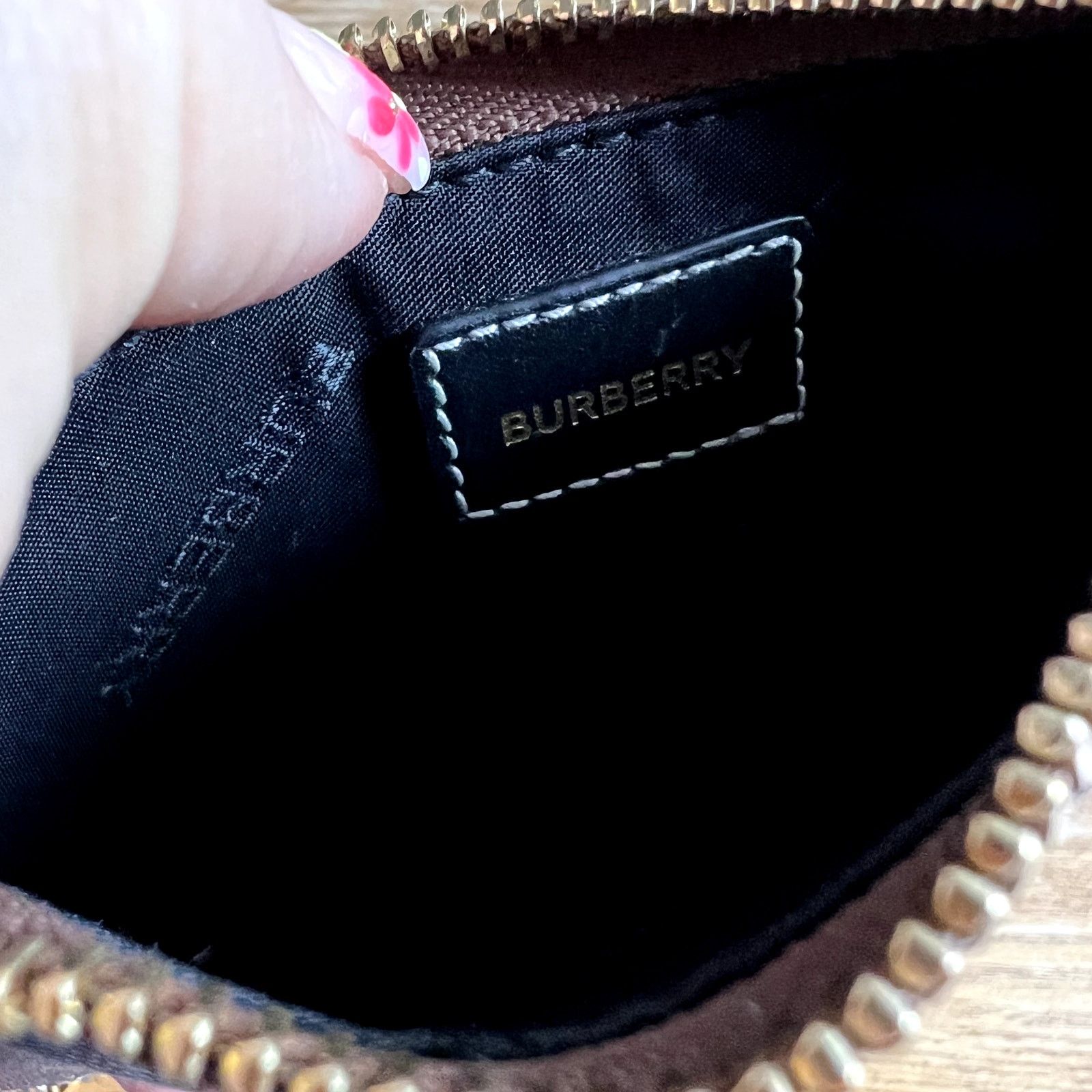 Burberry Burberry Kelbrook Check Coated Canvas Zip Coin Case Wallet Size ONE SIZE - 8 Thumbnail