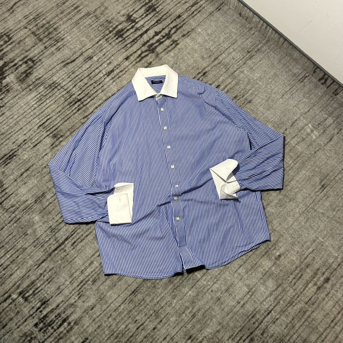 Vintage Balmain Paris Stripe Shirt Button Up