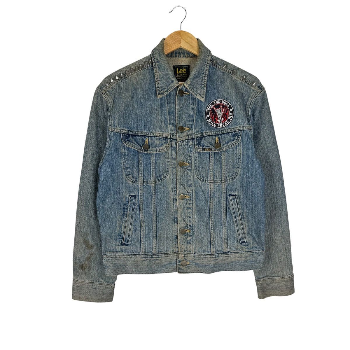 Lee ☀️LEE RIDERS CUSTOM RANCID DENIM JACKET Size US L / EU 52-54 / 3 - 2 Thumbnail