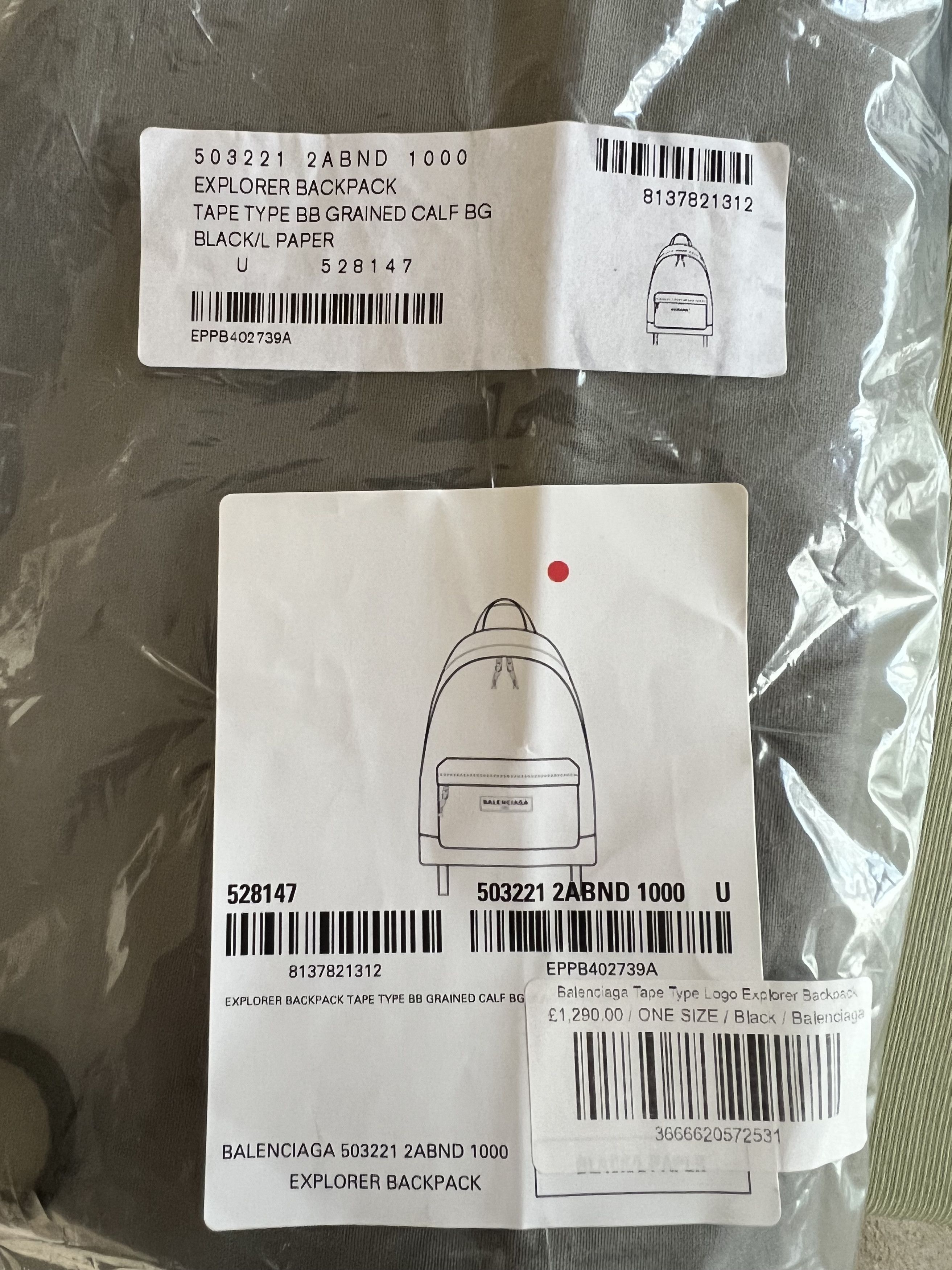 Balenciaga Balenciaga Explorer Tape Calfskin Backpack Size ONE SIZE - 4 Thumbnail