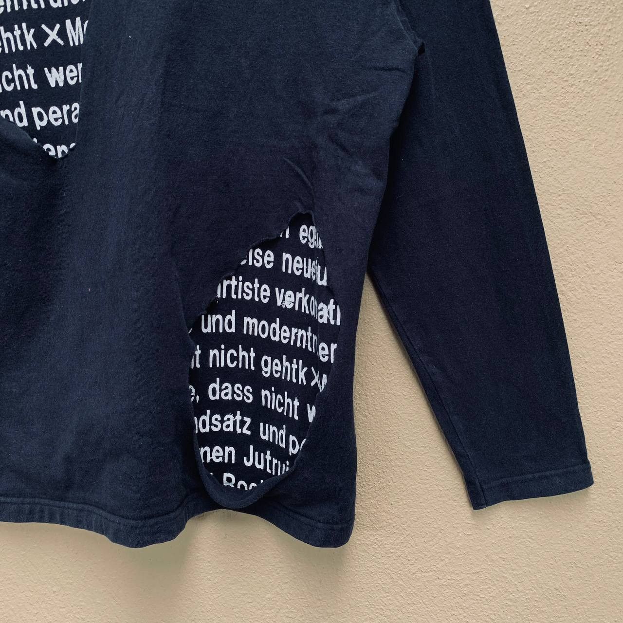 Schlussel Made In Japan SCHLUSSEL Seditionary Ripped Long Sleeve Tee Size US M / EU 48-50 / 2 - 4 Thumbnail