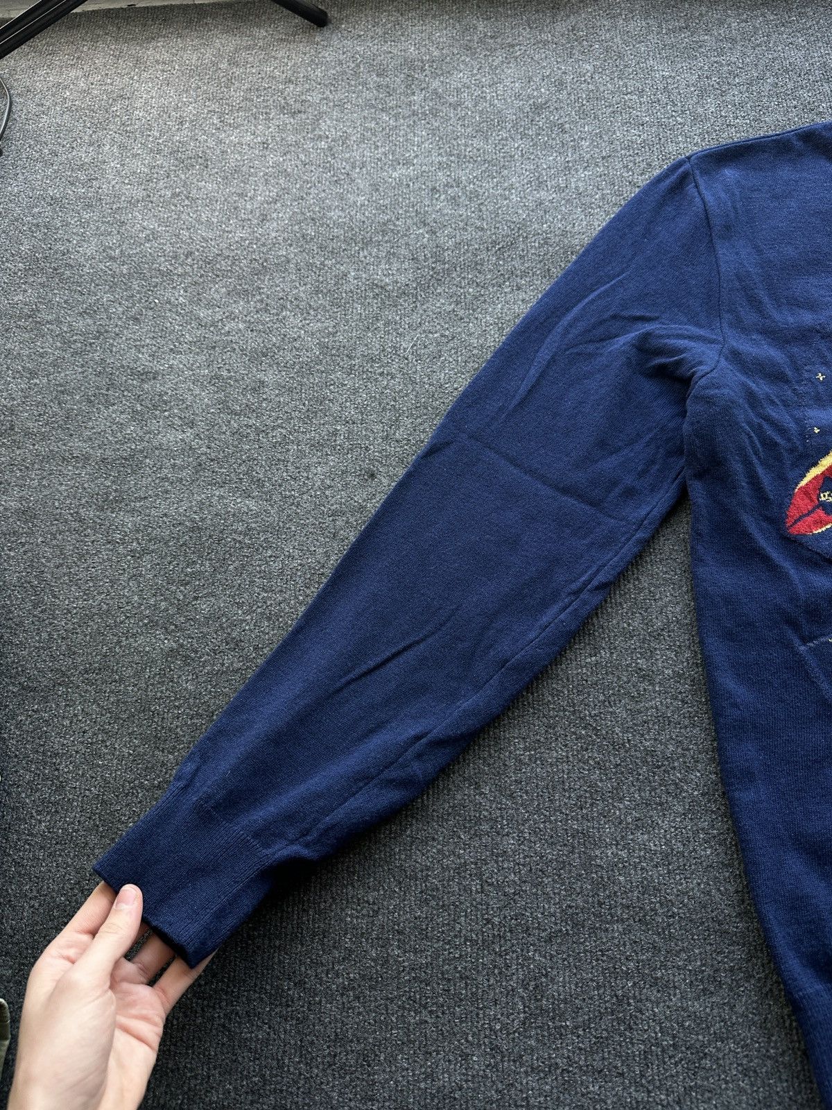 Breitling BREITLING 🚨 CHRISTMAS SANTA CLAUS BIG LOGO BLUE MEN SWEATER Size US XL / EU 56 / 4 - 6 Thumbnail