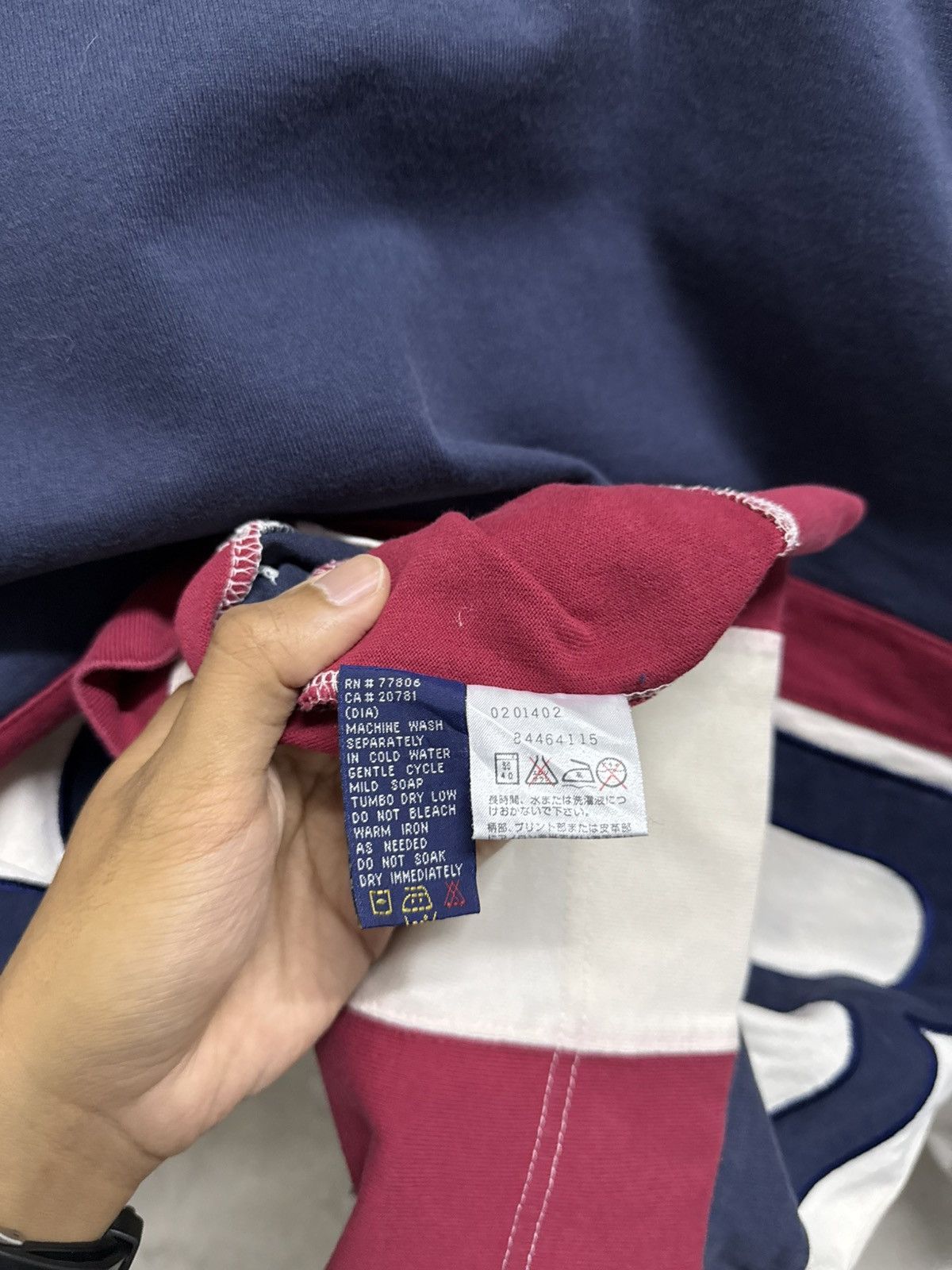 Tommy Hilfiger Vintage 90s Tommy Hilfiger Big Spell Out Rugby Shirt Size US S / EU 44-46 / 1 - 11 Thumbnail