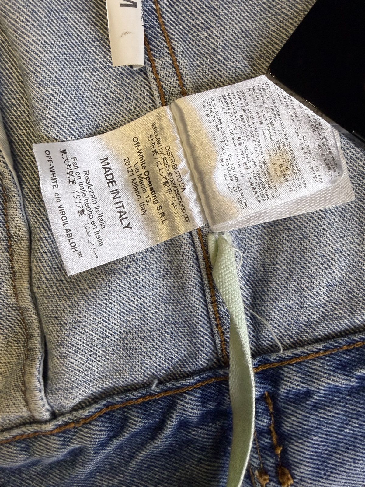 Off-White Off-White c/o Virgil Abloh Diagonal Stripe Denim Jacket Size US M / EU 48-50 / 2 - 6 Thumbnail