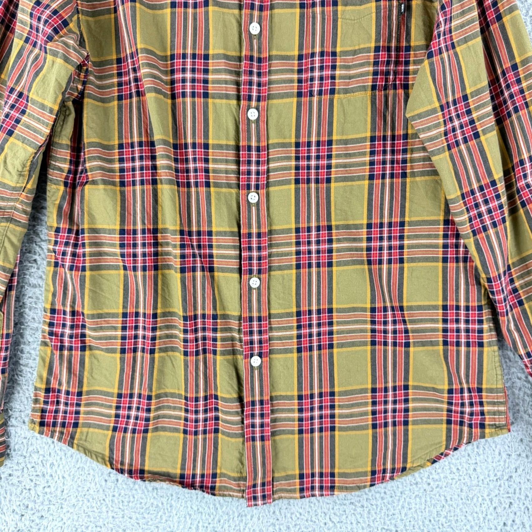 Obey VINTAGE Obey Plaid Button Down Shirt Mens Large Olive Green Red Long Sleeve Streetwear Size US L / EU 52-54 / 3 - 4 Thumbnail