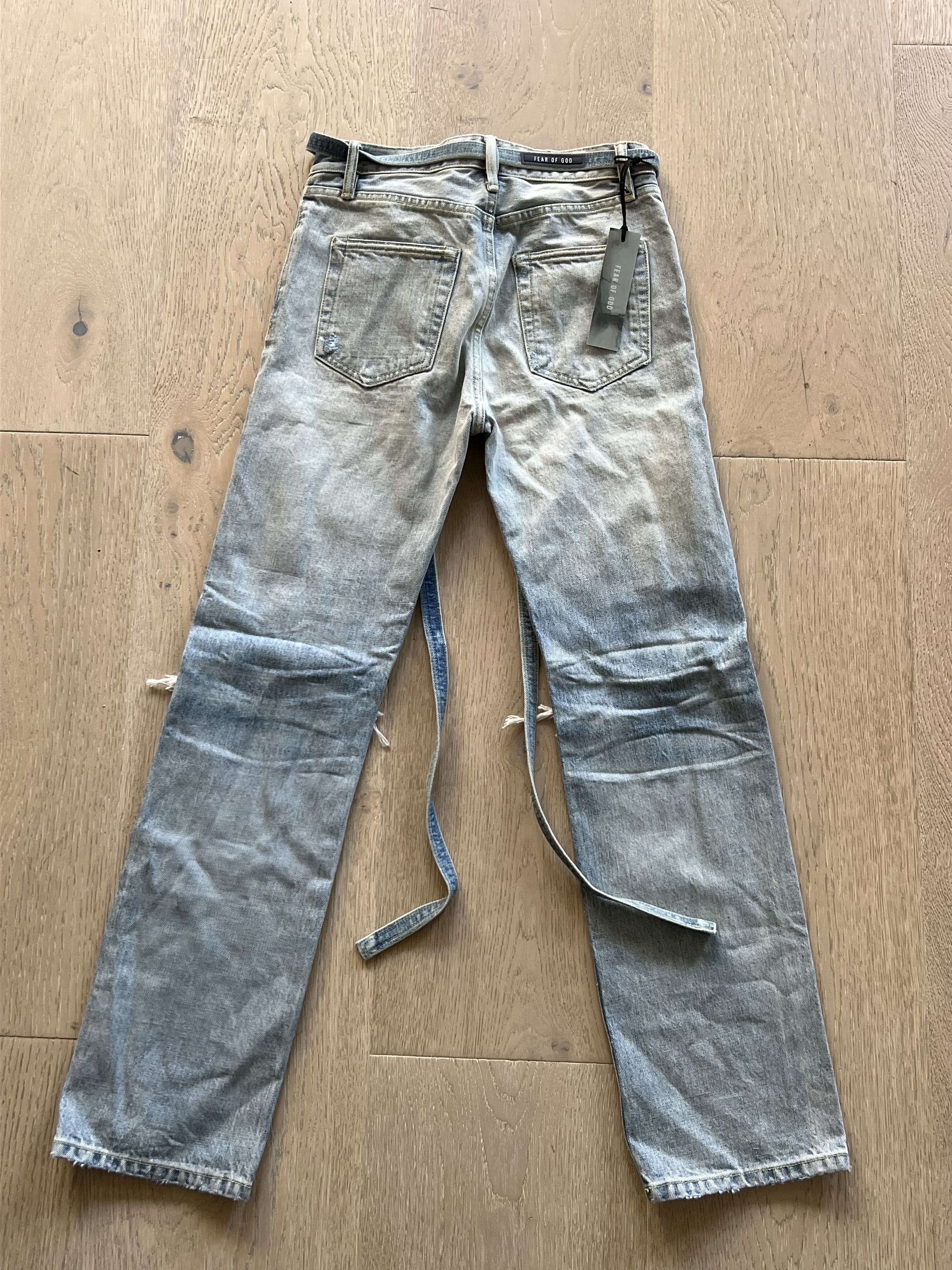 Fear of God $895+ FEAR OF GOD Belted Denim straight Jeans Sixth NEW Size US 30 / EU 46 - 8 Thumbnail