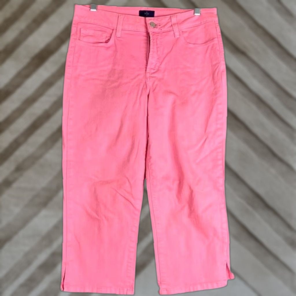 NYDJ NYDJ Jeans Pink Mid Rise Crop Lift and Tuck Technology Stretch 8 Womens Shirt (inferred) Size 30" / US 8 / IT 44 - 1 Thumbnail