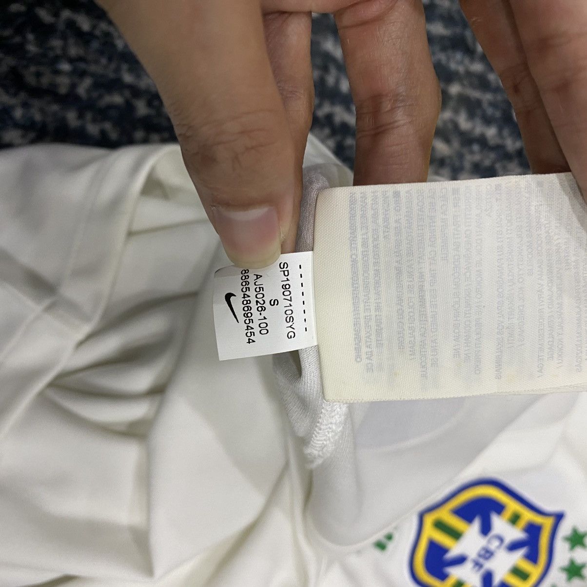 Nike NWT Nike Brazil National Team 2019 Away Kit Size US S / EU 44-46 / 1 - 22 Thumbnail