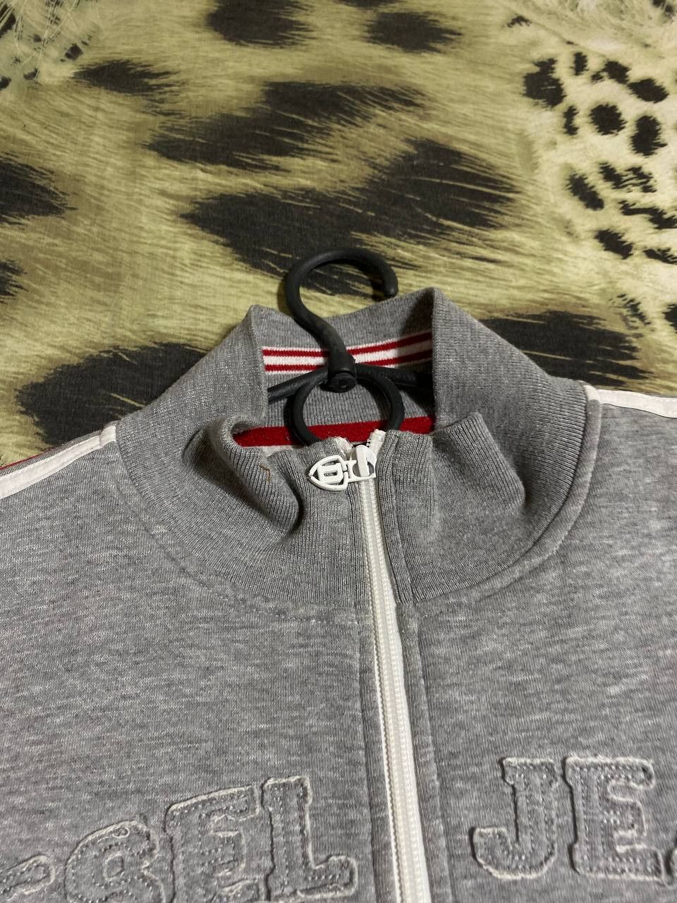 Diesel × Vintage Vintage Y2K Distressed Diesel Big Logo Zip Up Hoodie Size US M / EU 48-50 / 2 - 18 Thumbnail