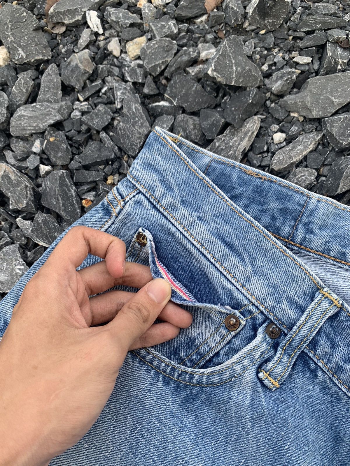 Kapital VINTAGE EDWIN 505X SELVEDGE BAGGY JAPANESE BRAND DENIM Size US 31 - 11 Thumbnail